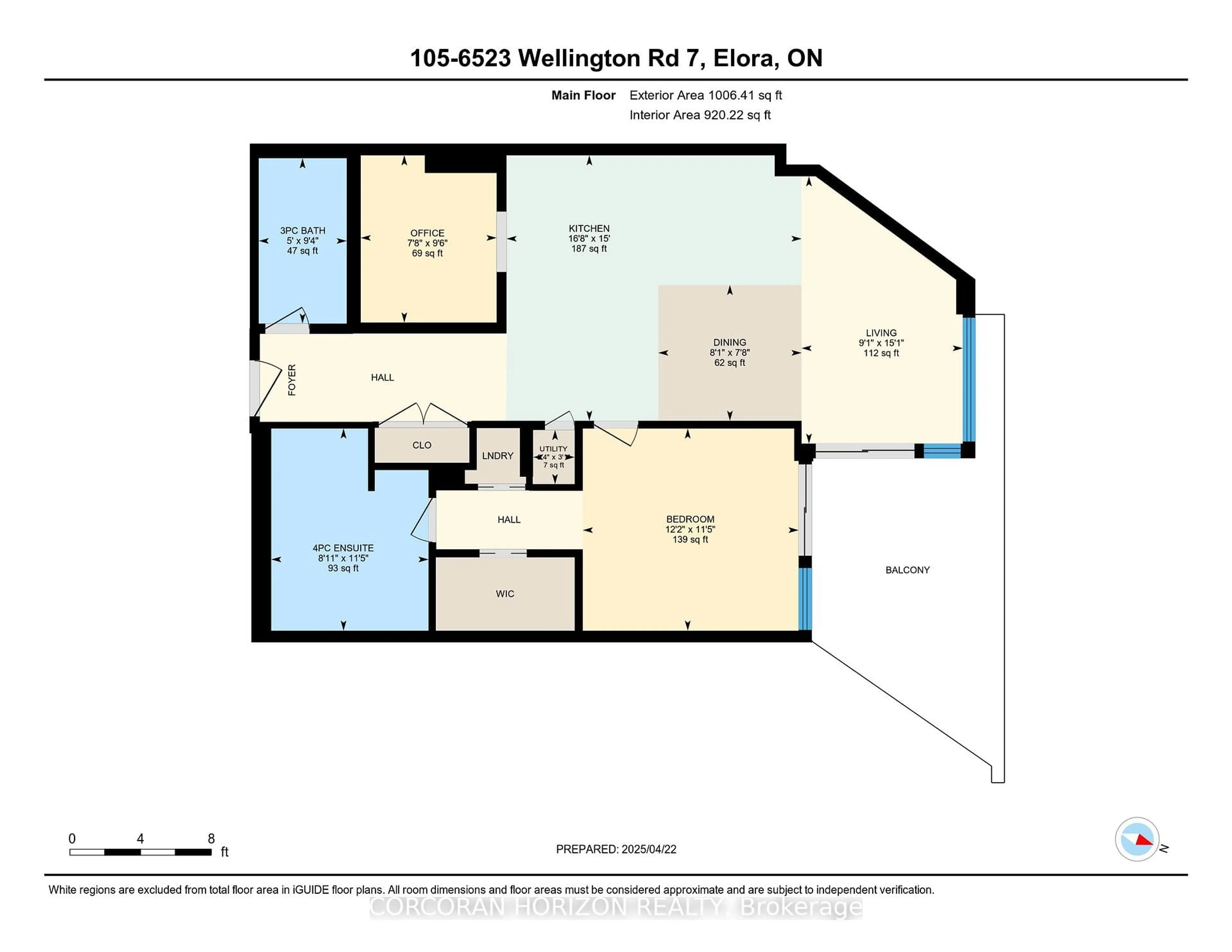 Floor plan for 6523 Wellington 7 Rd #105, Centre Wellington Ontario N0B 1S0