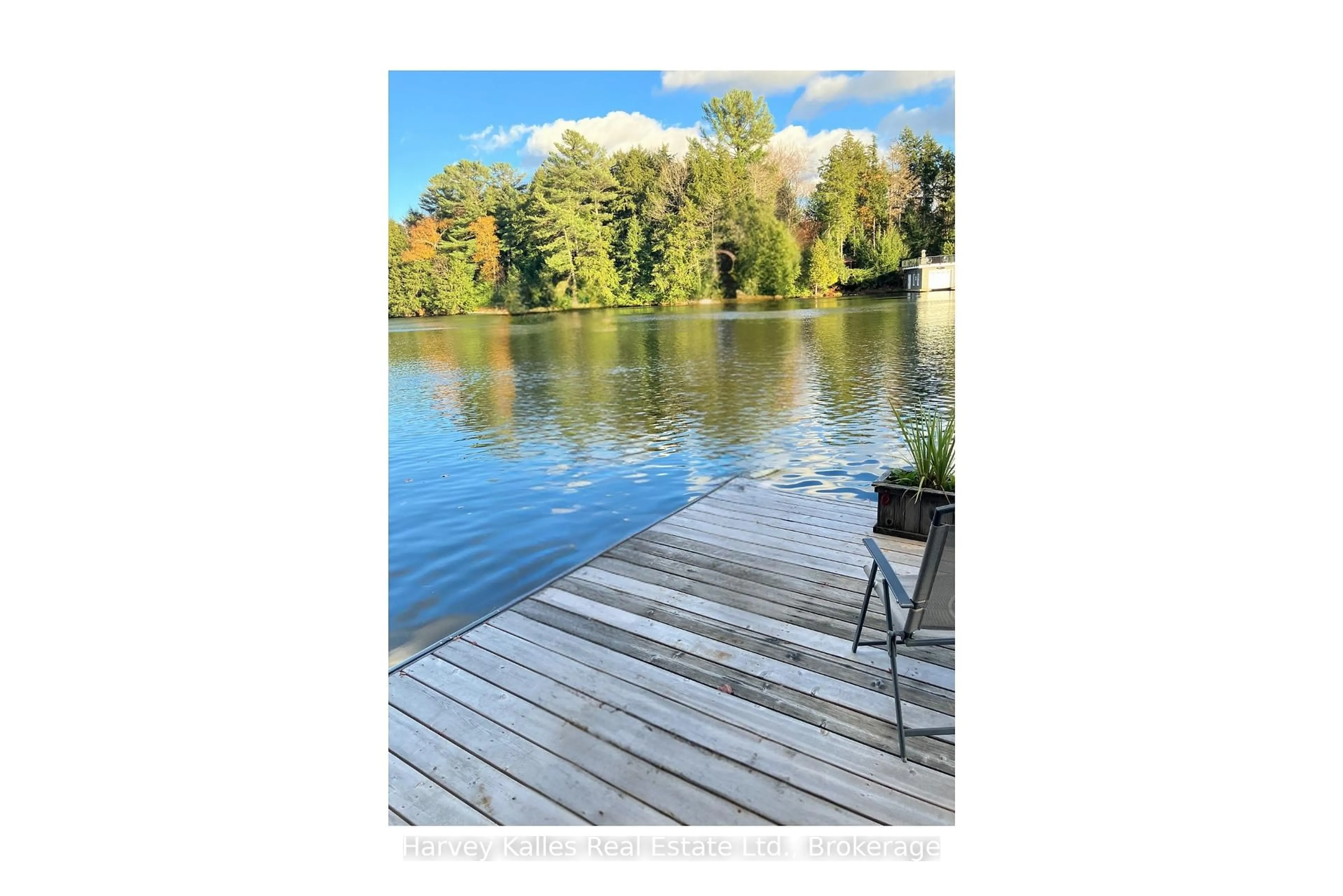 Patio, water/lake/river/ocean view for 1114 Bruce Lake Dr, Muskoka Lakes Ontario P0B 1G0