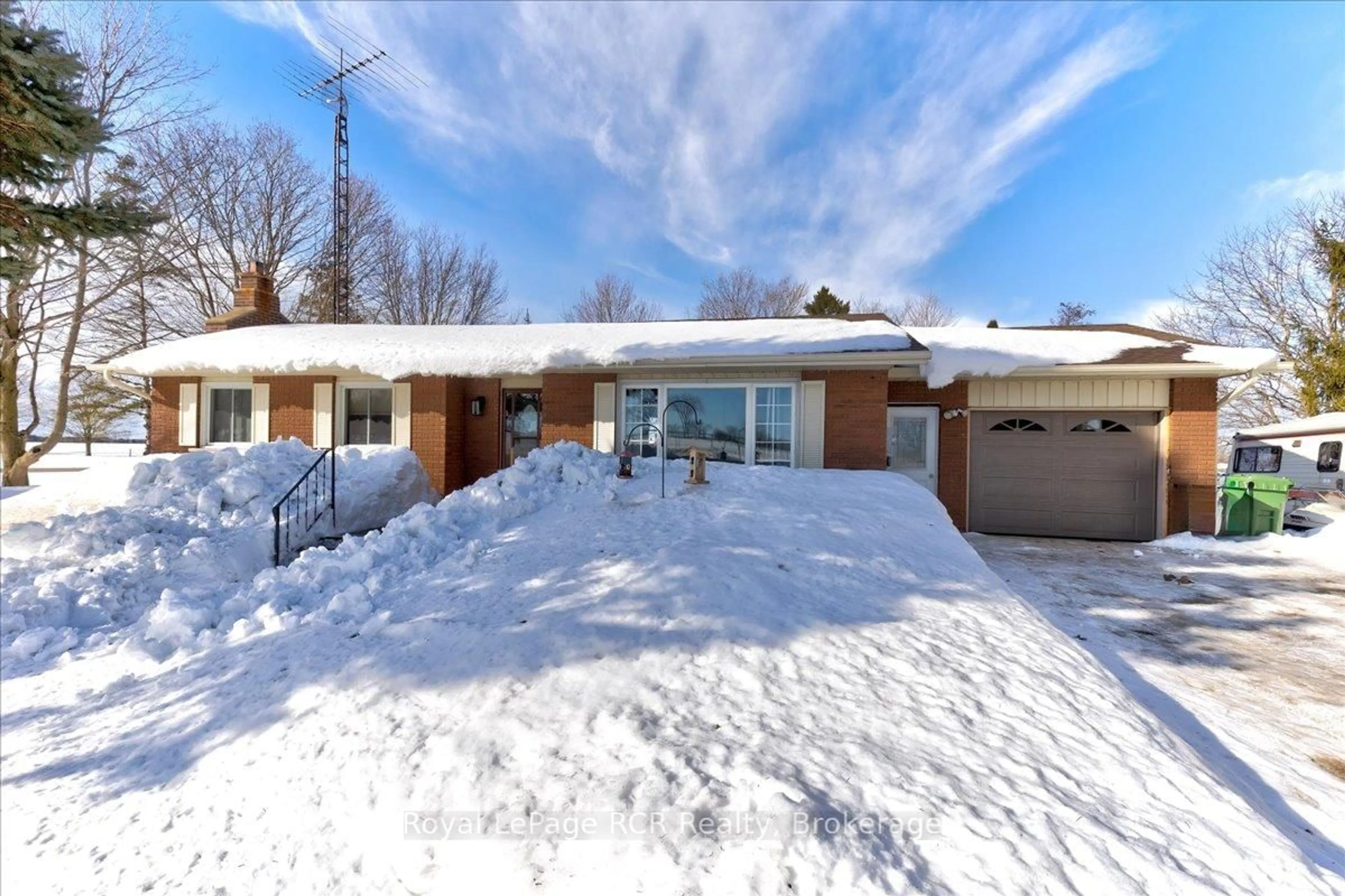 A pic from outside/outdoor area/front of a property/back of a property/a pic from drone, street for 392158 Grey 109 Rd, Southgate Ontario N0G 2A0
