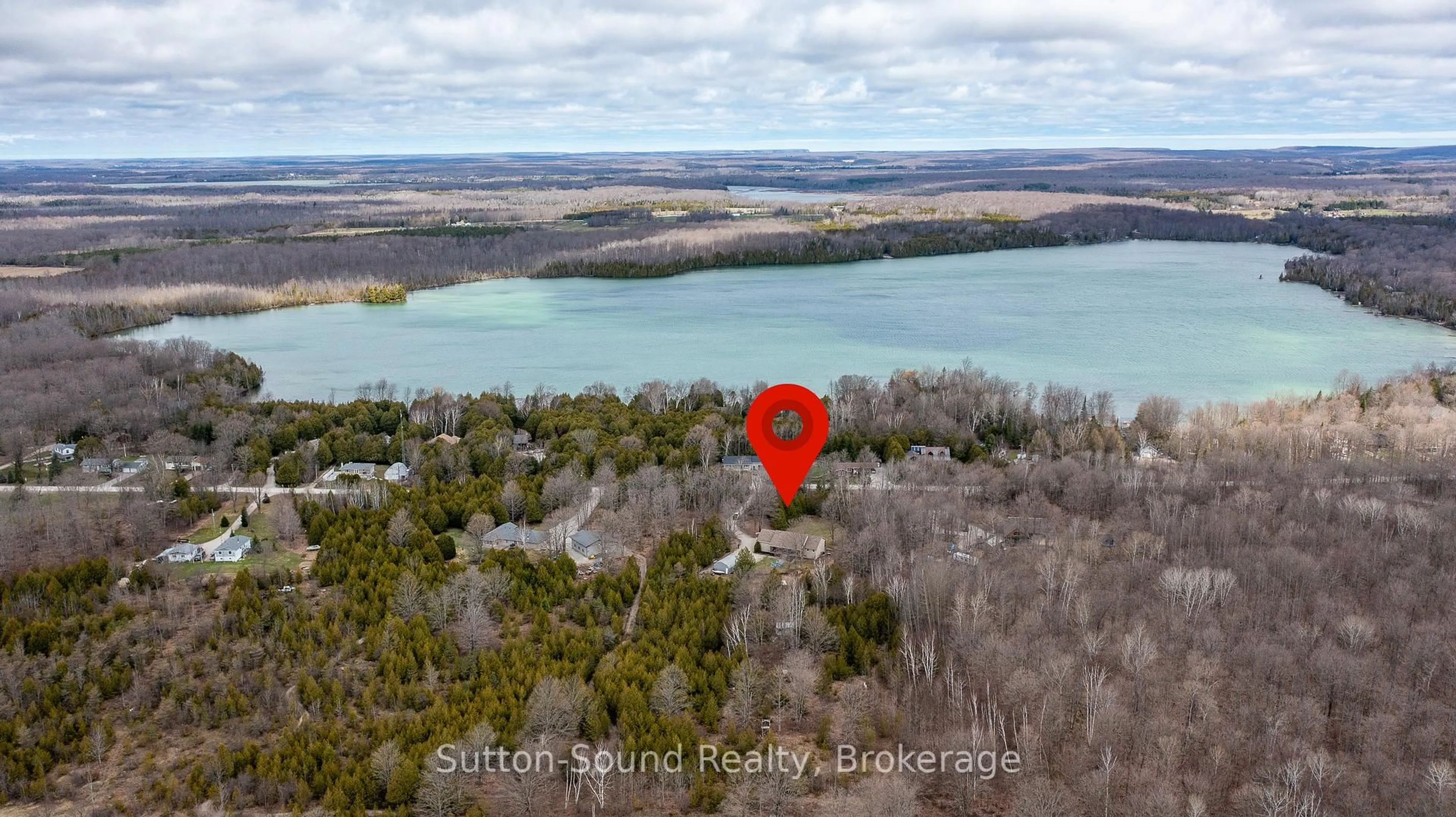 A pic from outside/outdoor area/front of a property/back of a property/a pic from drone, water/lake/river/ocean view for 342468 14 Concession, Georgian Bluffs Ontario N0H 2K0