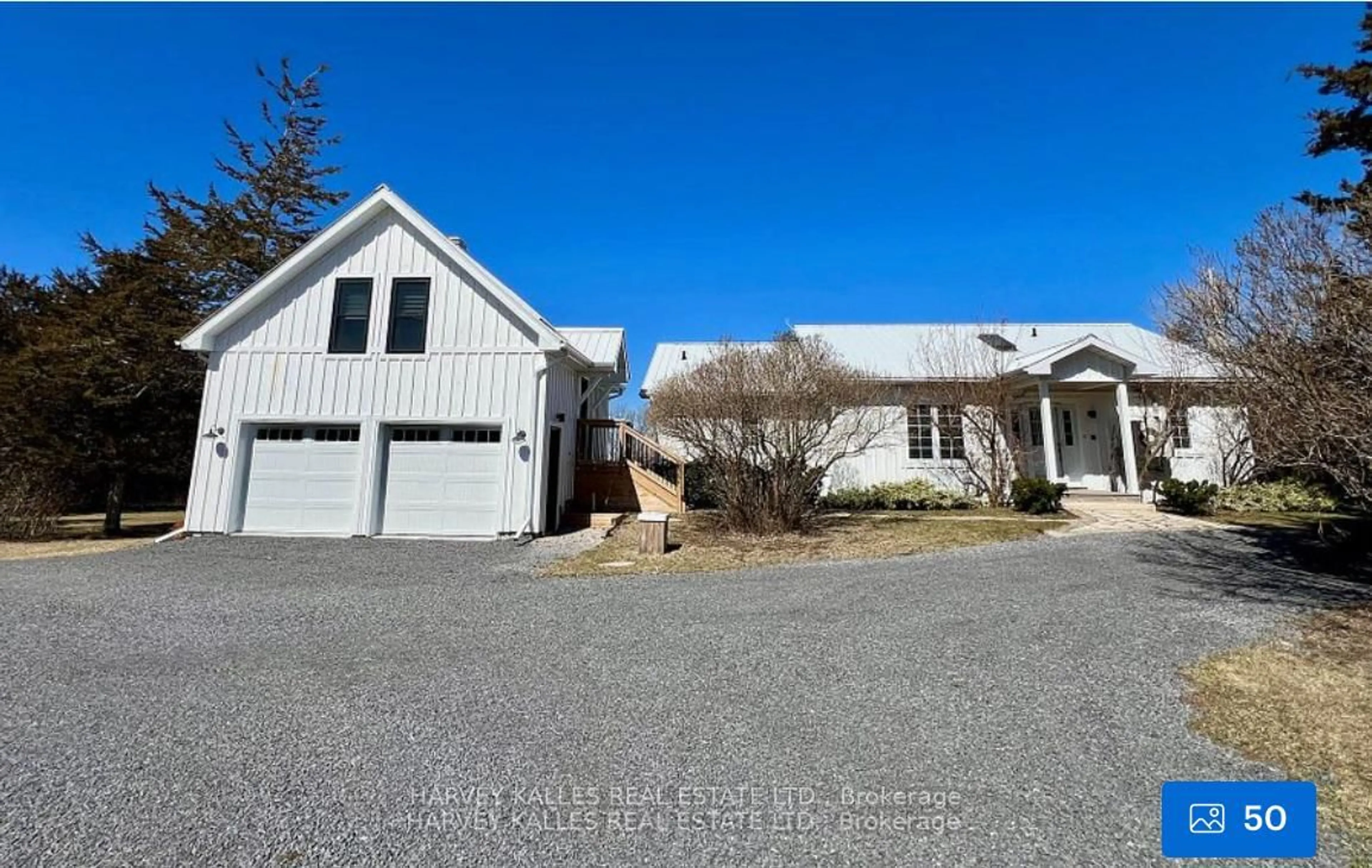 A pic from outside/outdoor area/front of a property/back of a property/a pic from drone, street for 2992 County Rd 7 Rd, Prince Edward County Ontario K0K 2T0