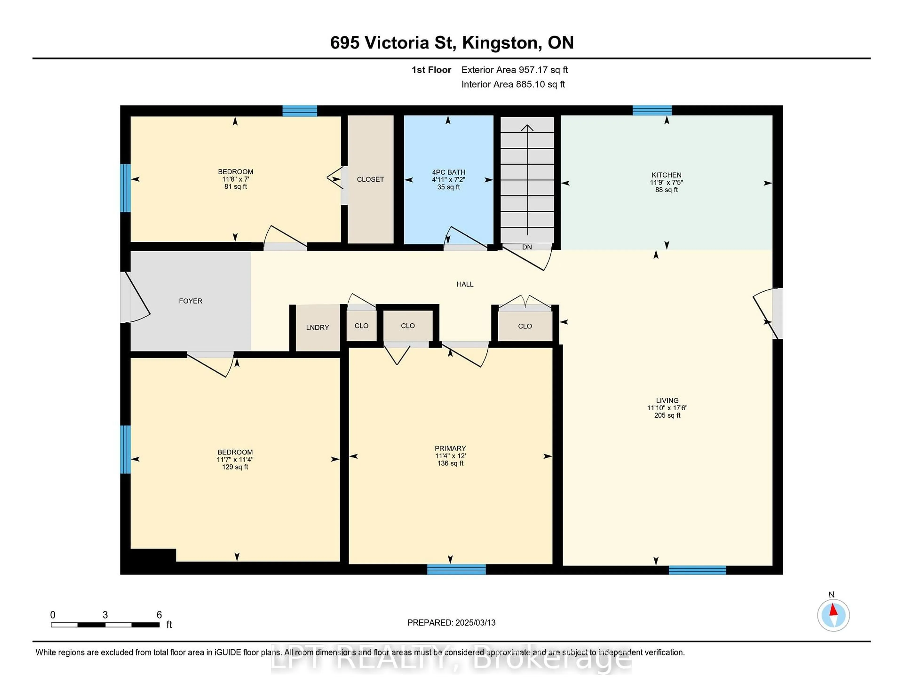 Floor plan for 695 Victoria St, Kingston Ontario K7K 4S6