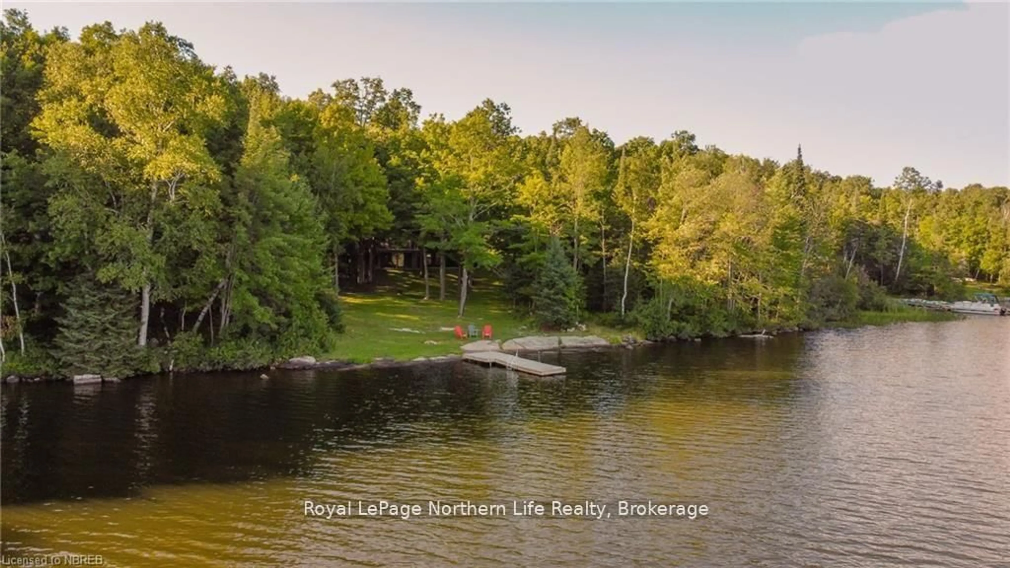 A pic from outside/outdoor area/front of a property/back of a property/a pic from drone, water/lake/river/ocean view for 272 Waukegan Rd, East Ferris Ontario P0H 1K0
