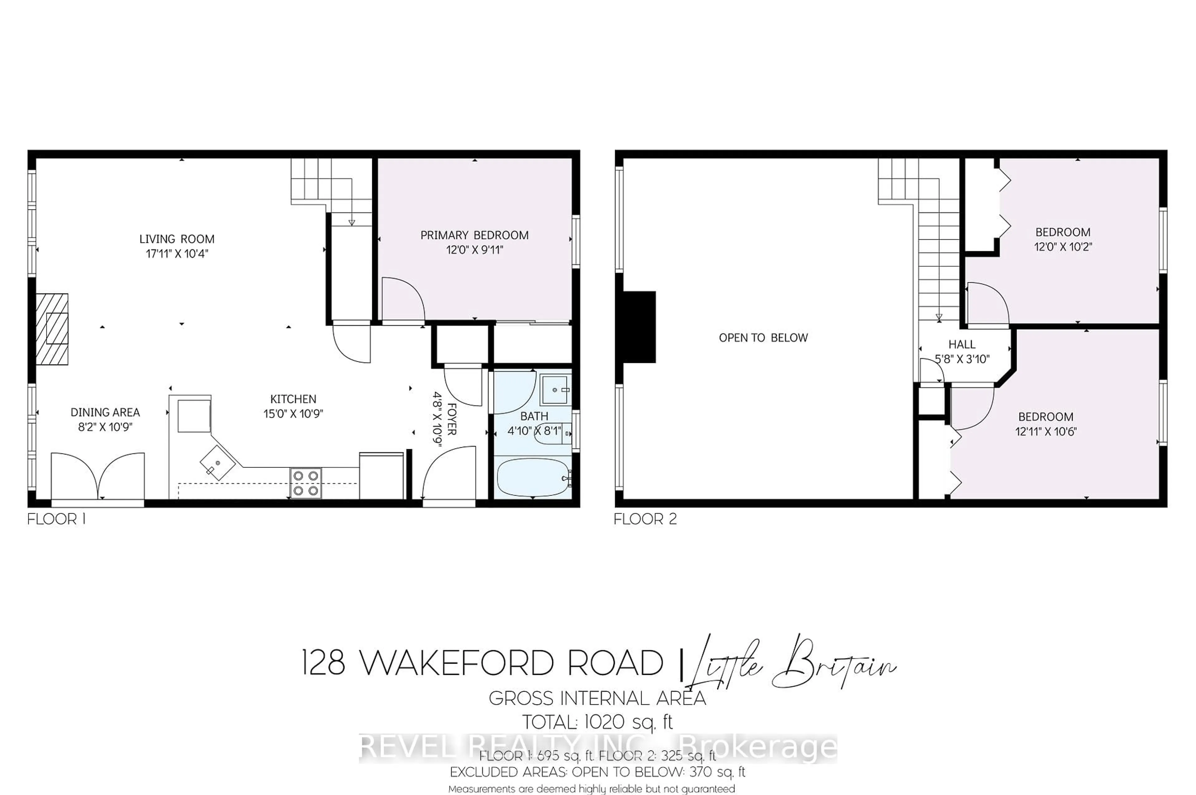 Floor plan for 128 Wakeford Rd, Kawartha Lakes Ontario K0M 1C0