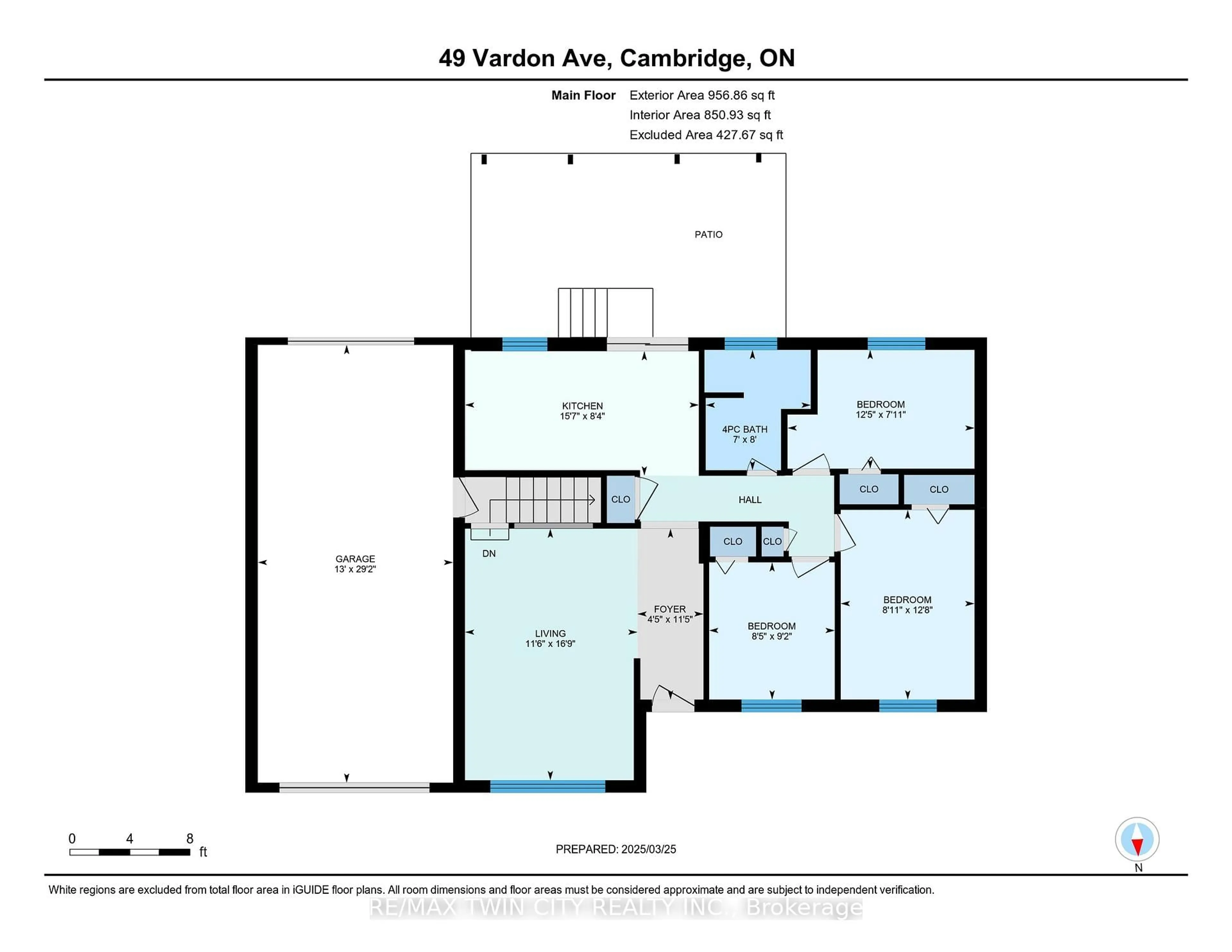 Floor plan for 49 Vardon Ave, Cambridge Ontario N1R 1R9