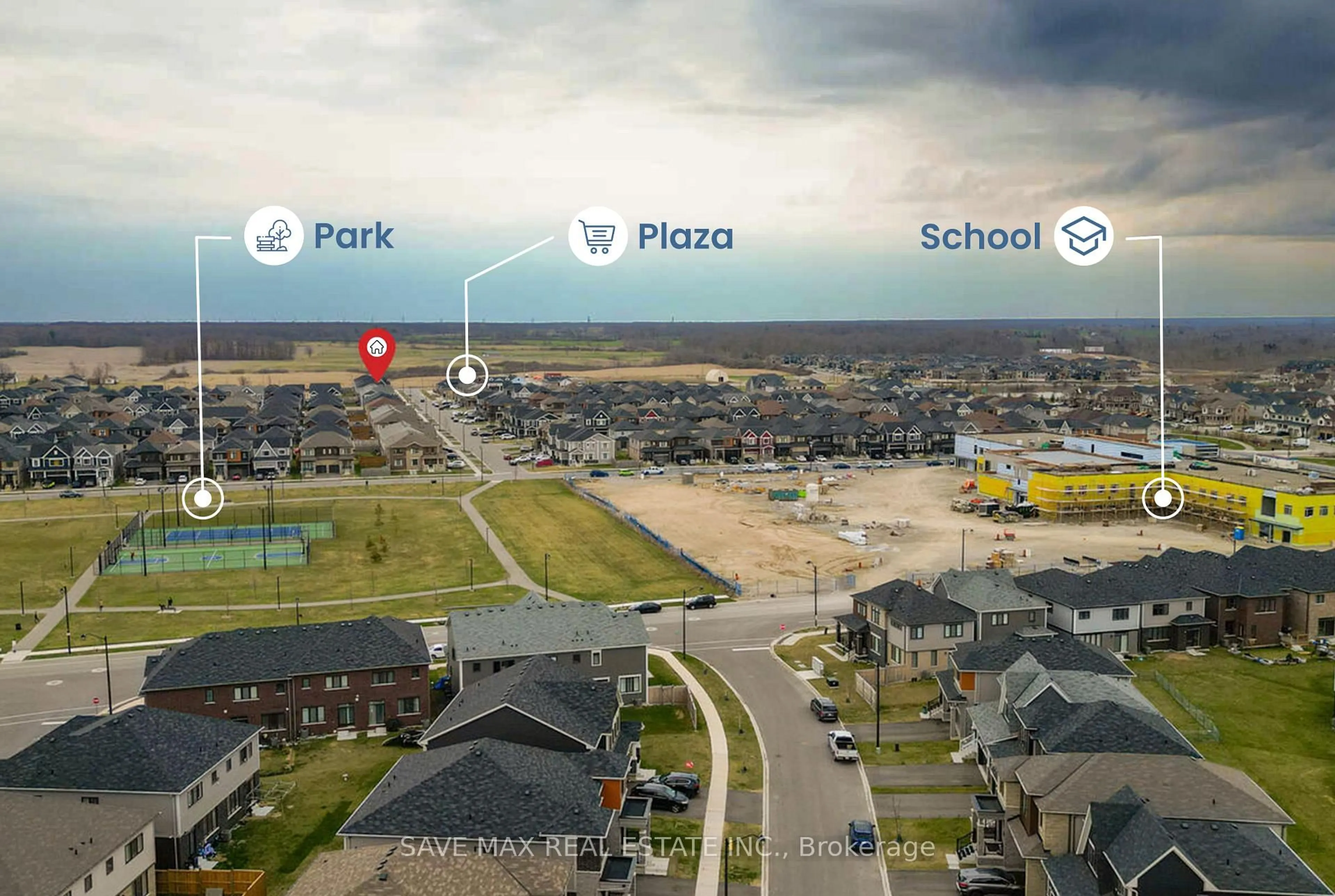 A pic from outside/outdoor area/front of a property/back of a property/a pic from drone, water/lake/river/ocean view for 22 Oaktree Dr, Haldimand Ontario N3W 0E6