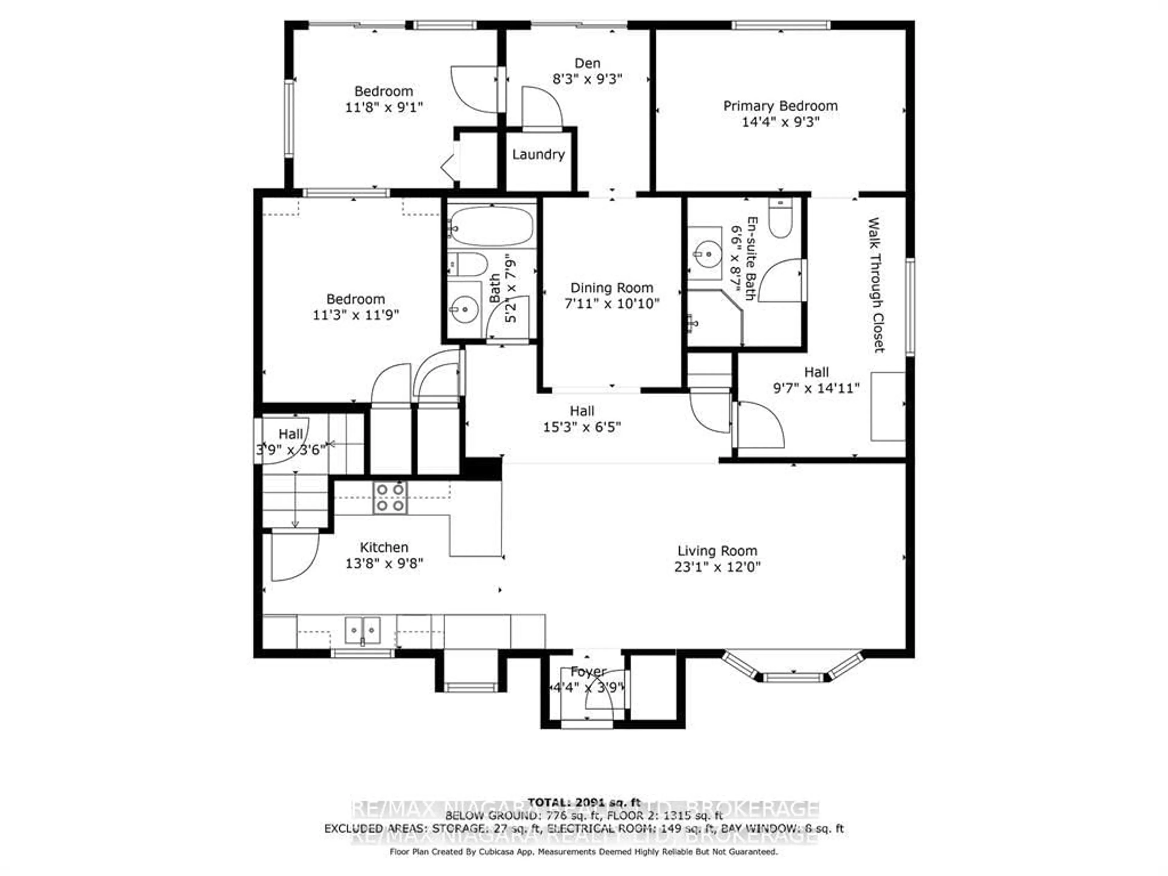 Floor plan for 5508 Hillsdale Ave, Niagara Falls Ontario L2G 4T9