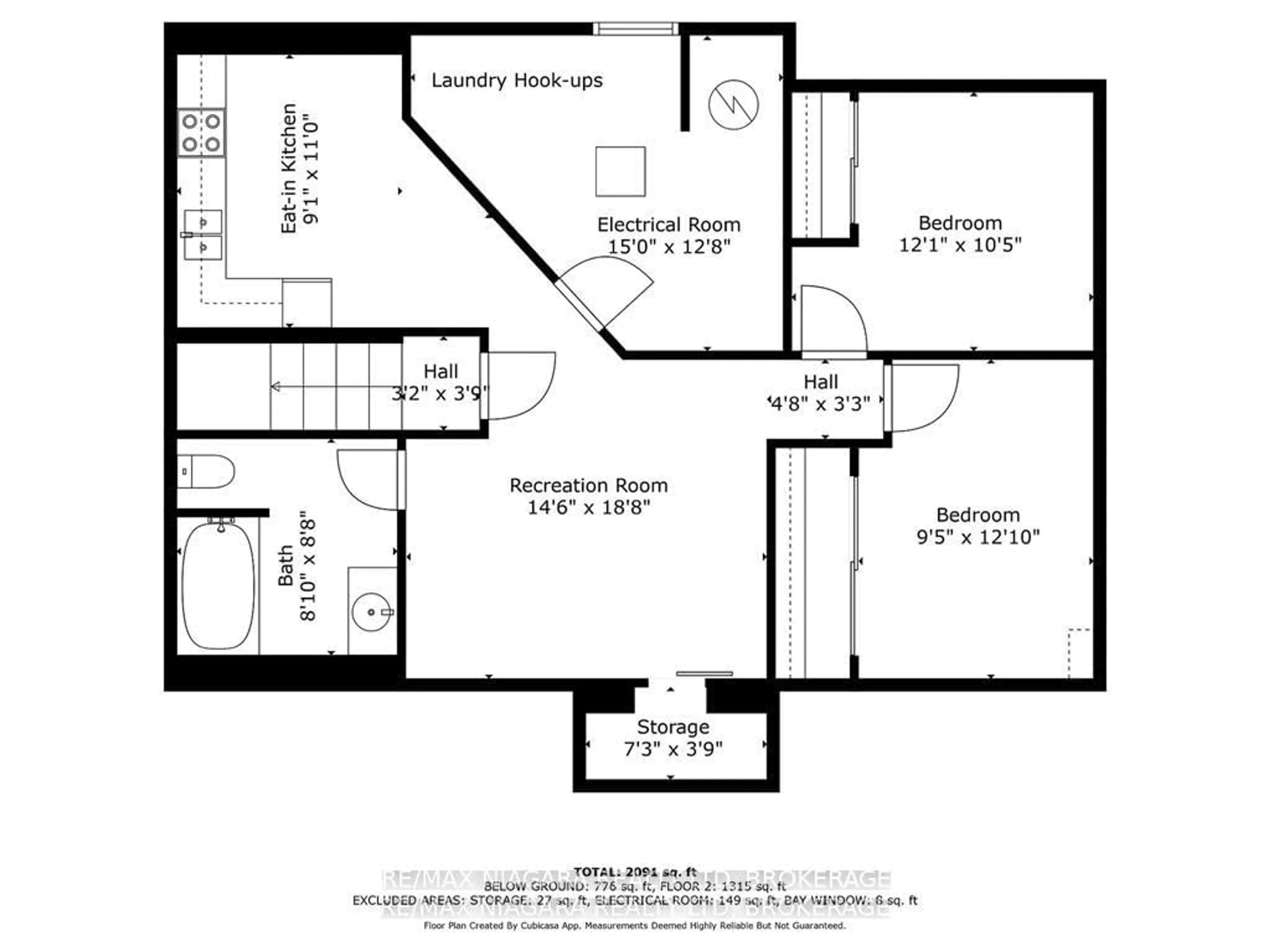 Floor plan for 5508 Hillsdale Ave, Niagara Falls Ontario L2G 4T9