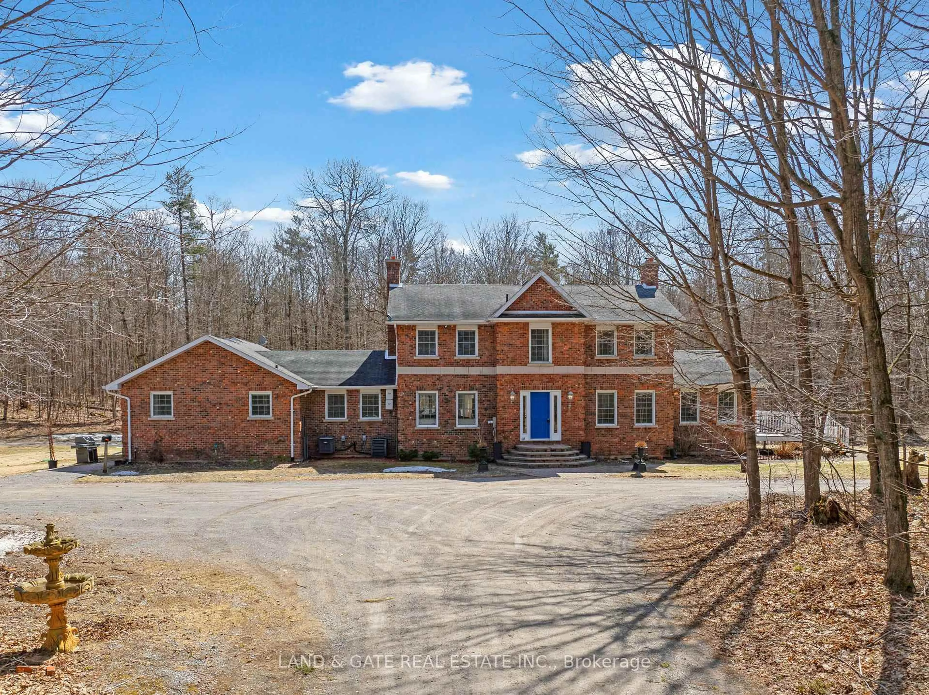 A pic from outside/outdoor area/front of a property/back of a property/a pic from drone, unknown for 398 Sandy Hook Rd, Kawartha Lakes Ontario L0A 1K0