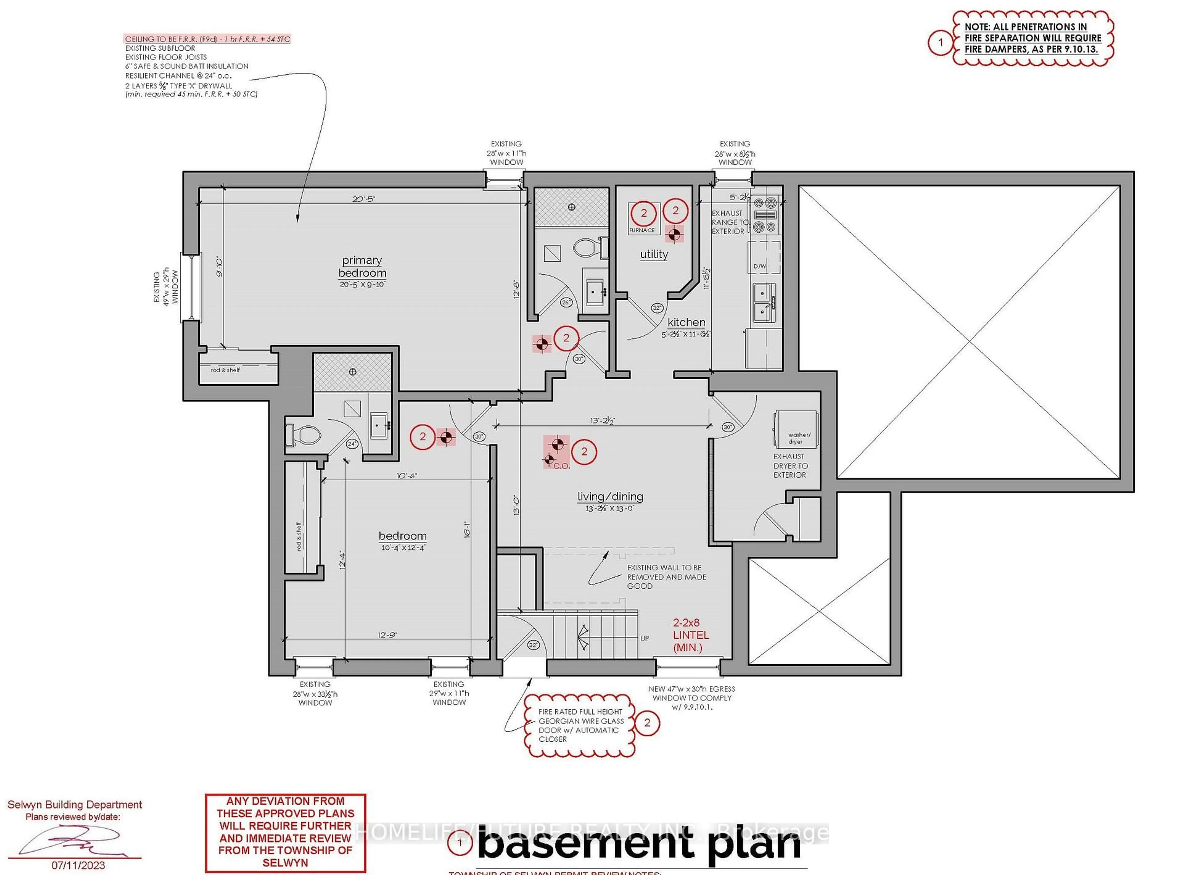 Floor plan for 39 Summer Lane, Selwyn Ontario K9L 0G4