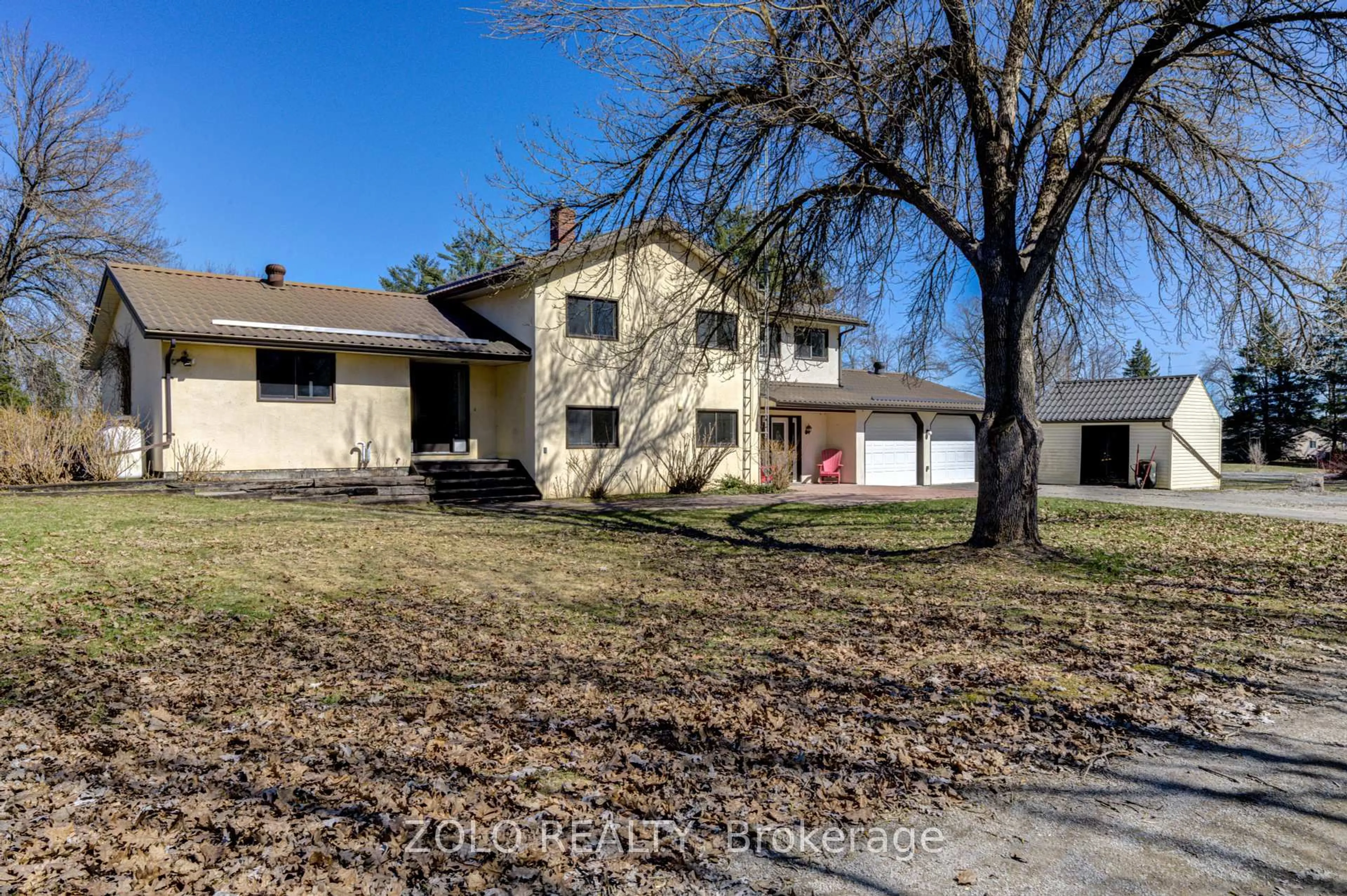 A pic from outside/outdoor area/front of a property/back of a property/a pic from drone, street for 42 Marlene Lane, Kawartha Lakes Ontario L3Z 2B6