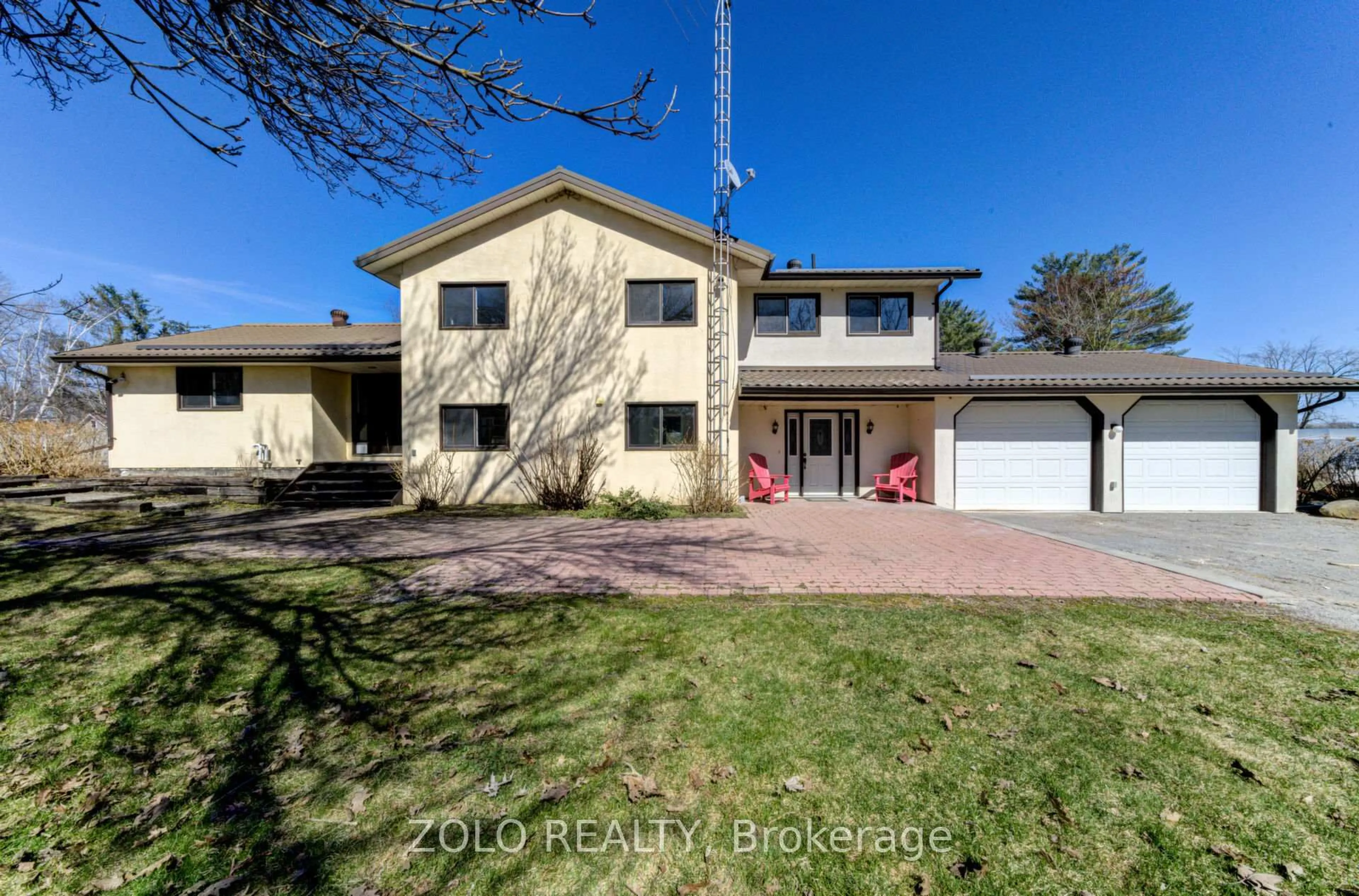 A pic from outside/outdoor area/front of a property/back of a property/a pic from drone, street for 42 Marlene Lane, Kawartha Lakes Ontario L3Z 2B6