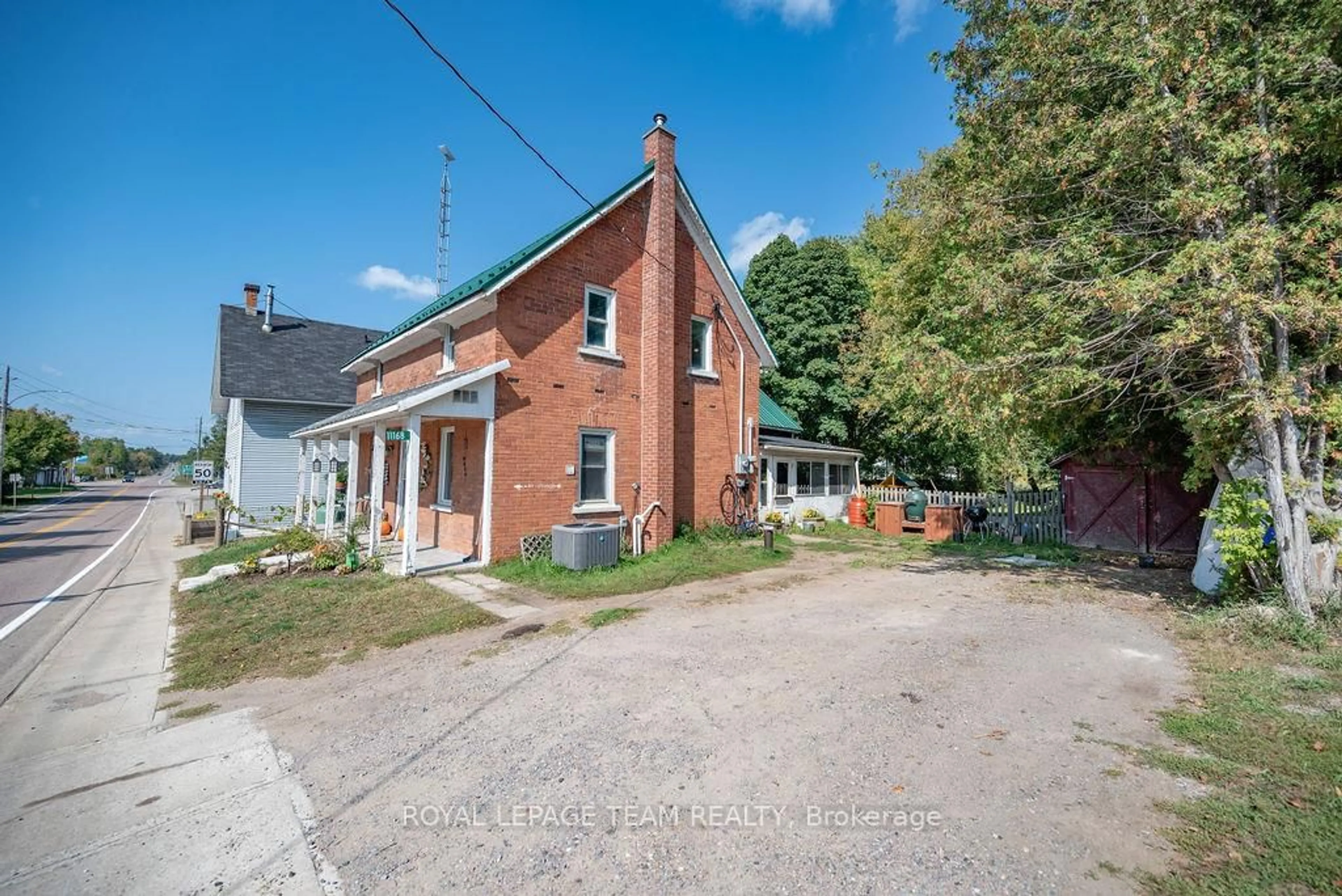 A pic from outside/outdoor area/front of a property/back of a property/a pic from drone, street for 11168 60 Highway, Golden Lake Ontario K0J 1X0