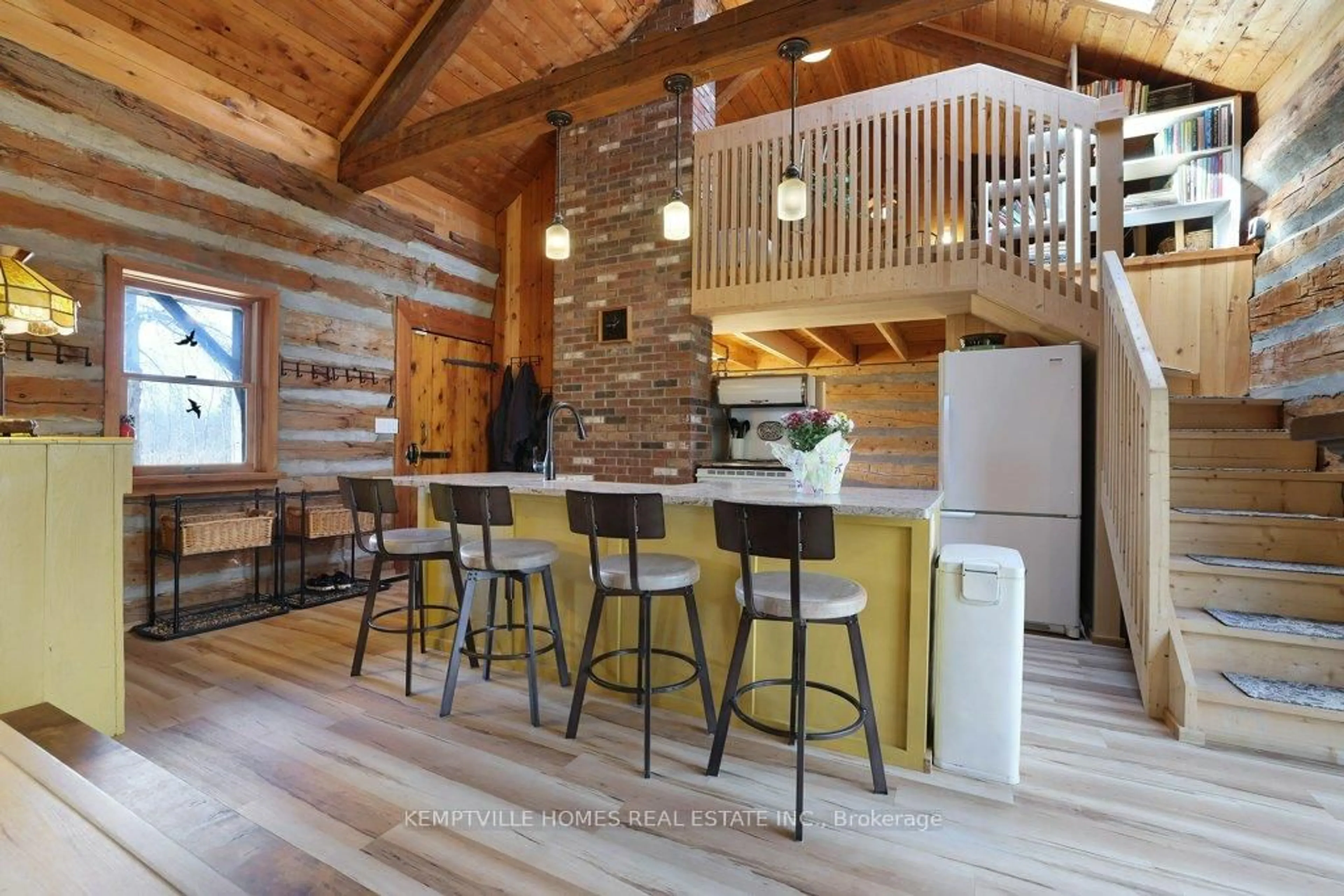 Open concept kitchen, wood/laminate floor for 215 Corkoran Rd, Merrickville-Wolford Ontario K0G 1G0