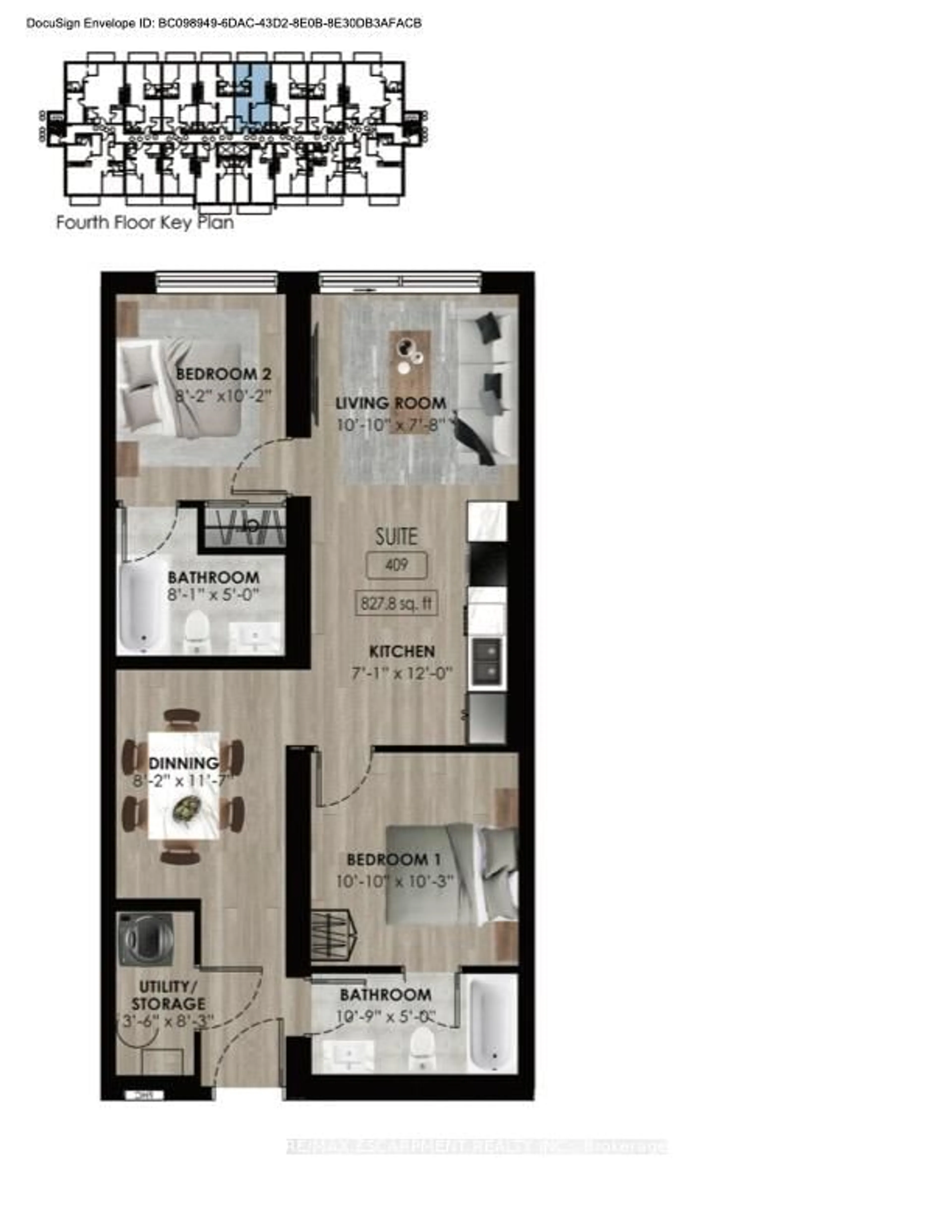 Floor plan for 64 Main St #409, Haldimand Ontario N0A 1H0