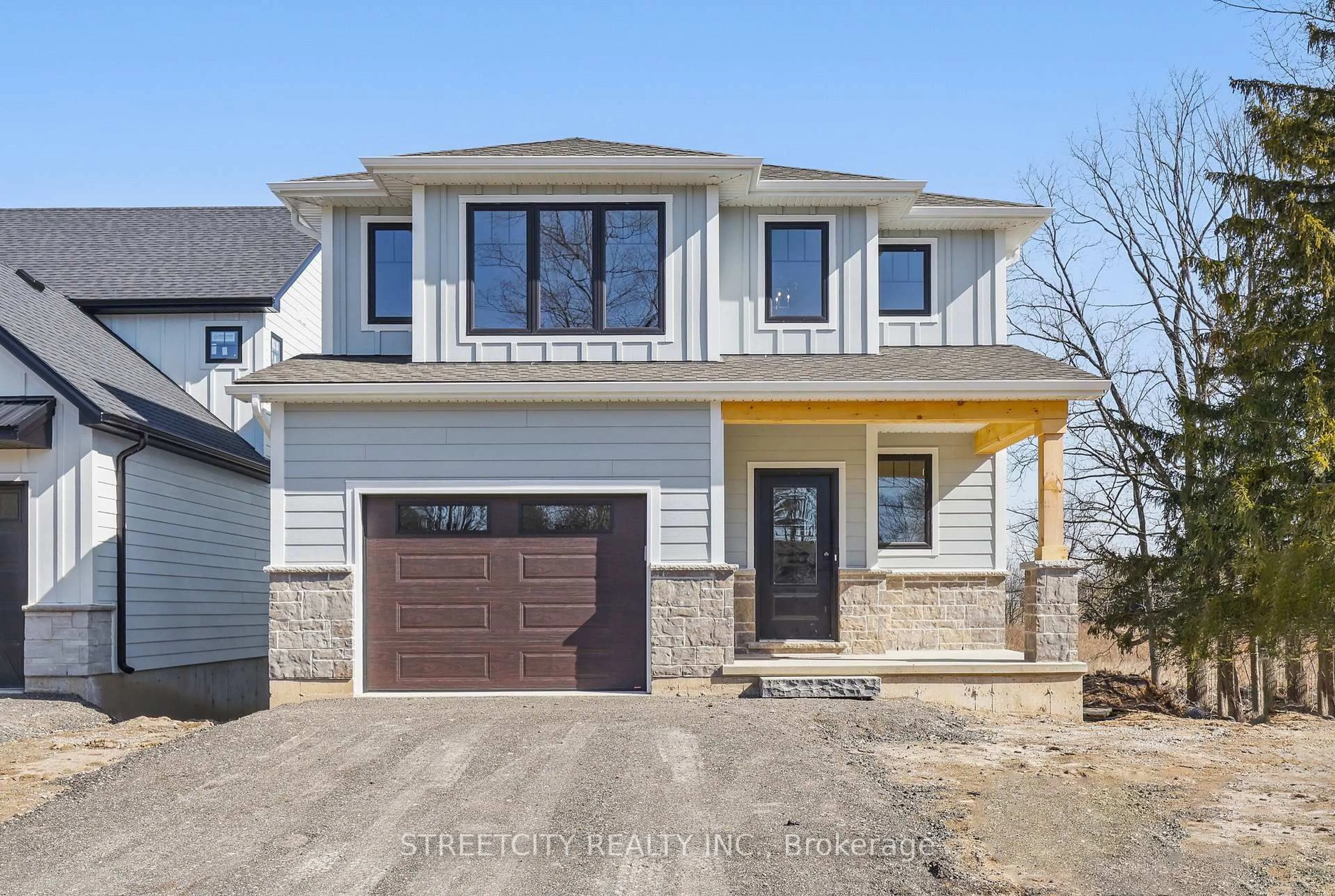 Home with vinyl exterior material, street for 8068 Union Rd, Southwold Ontario N0L 1K0