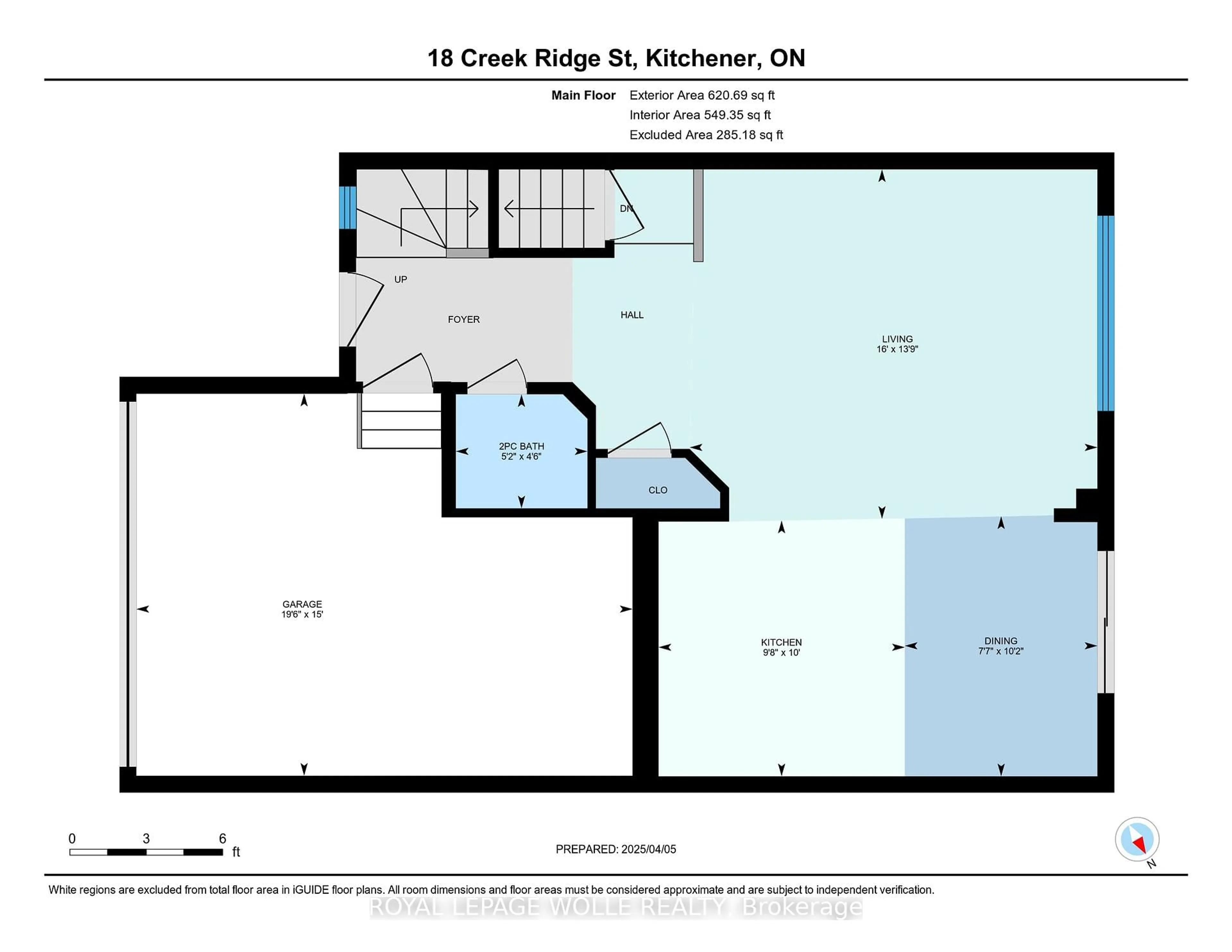 Floor plan for 18 Creek Ridge St, Kitchener Ontario N2R 0B5