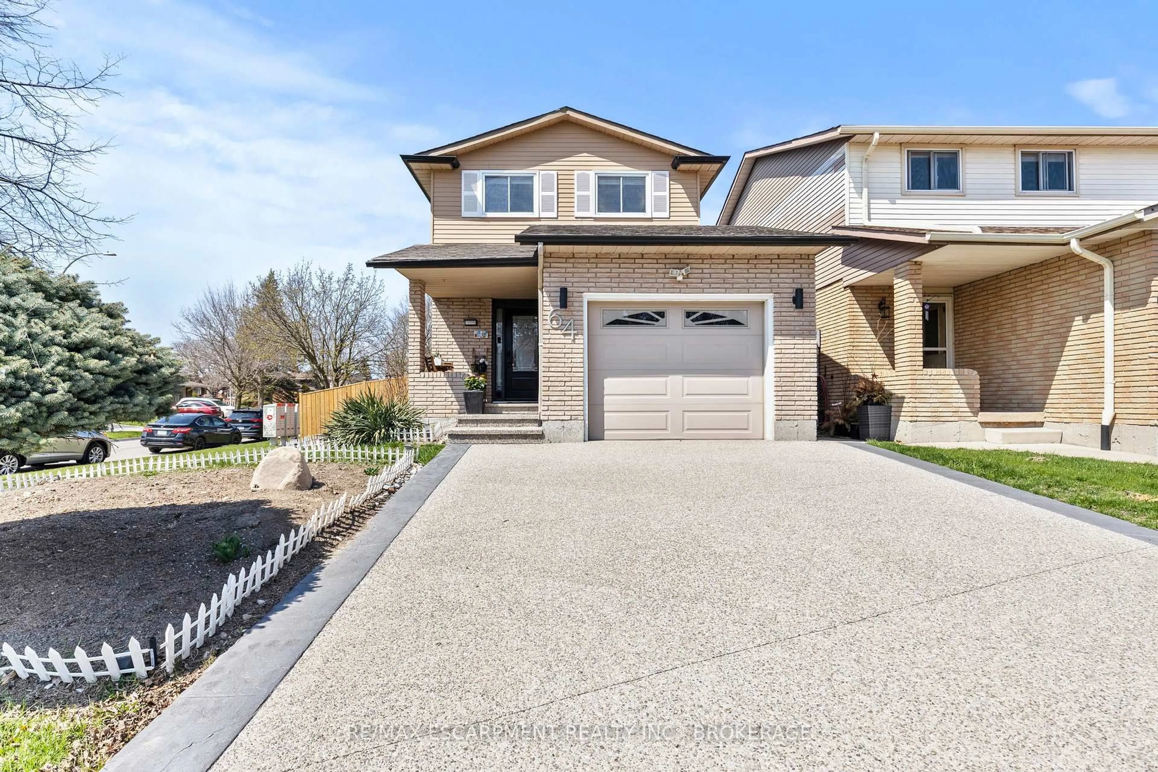 Home with brick exterior material, street for 64 Athenia Dr, Hamilton Ontario L8J 1S7