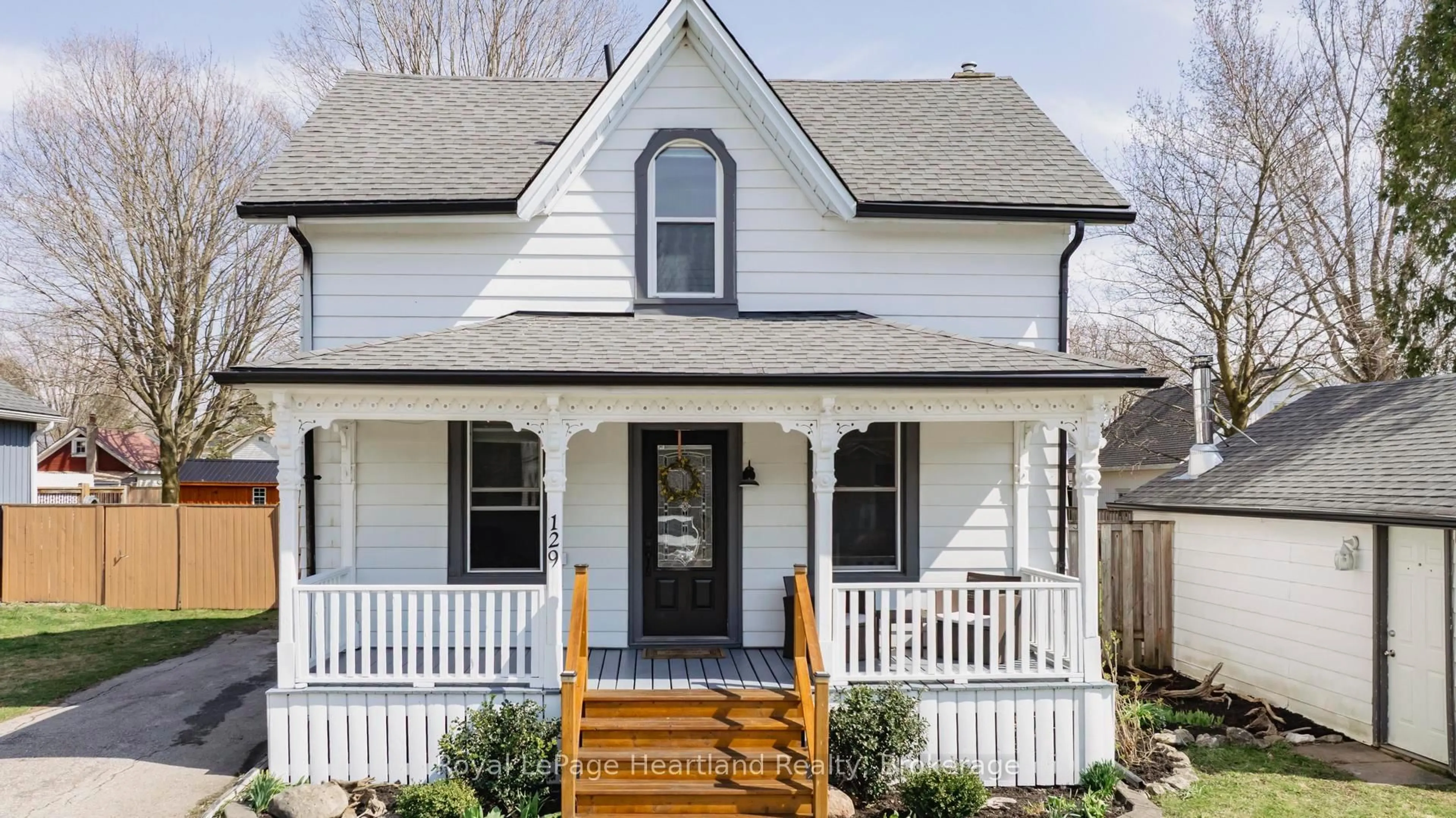 Home with vinyl exterior material, street for 129 Orange St, Central Huron Ontario N0M 1L0