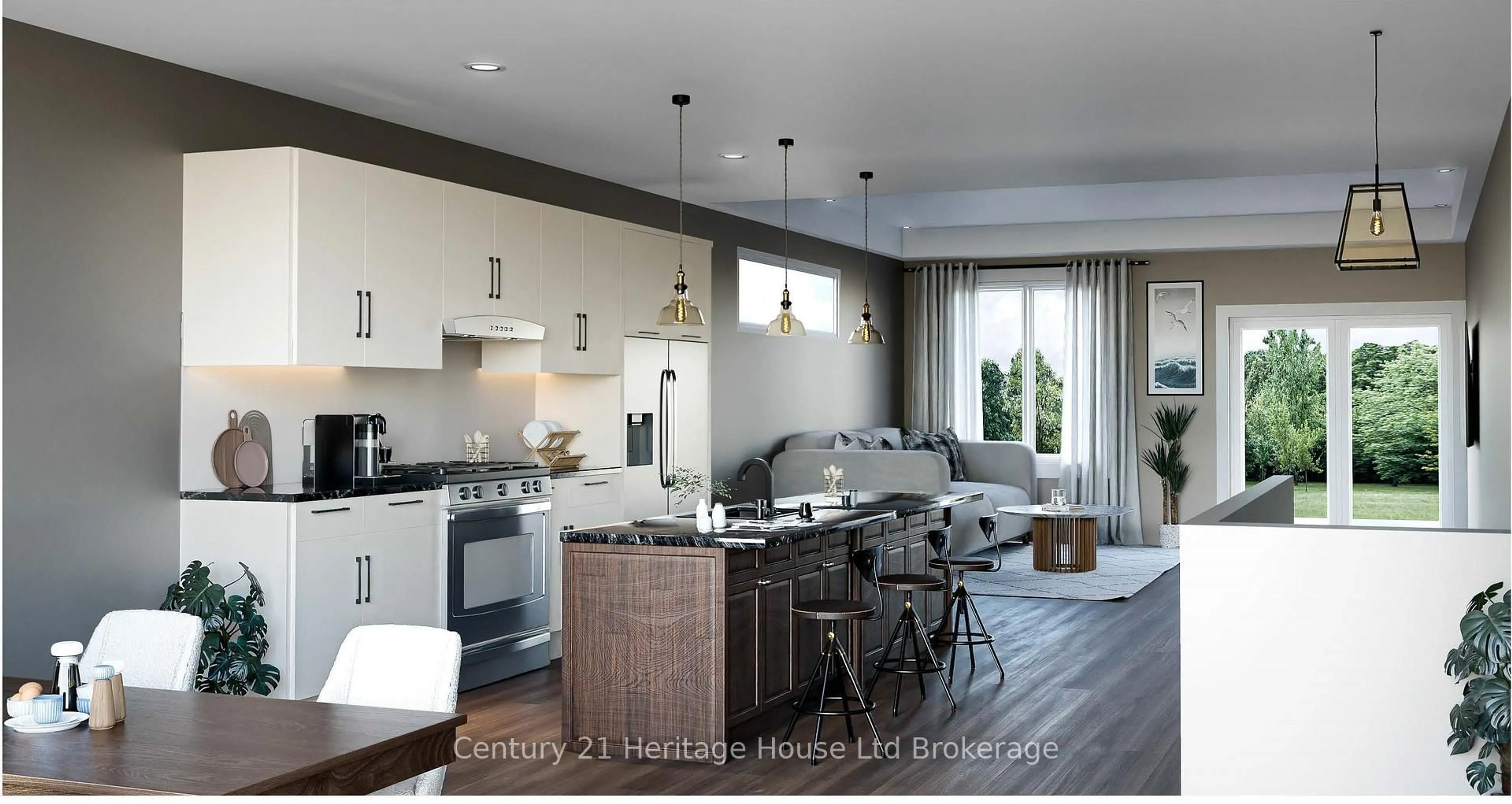 Open concept kitchen, unknown for 19 Anderson St #12, Woodstock Ontario N4S 9A3