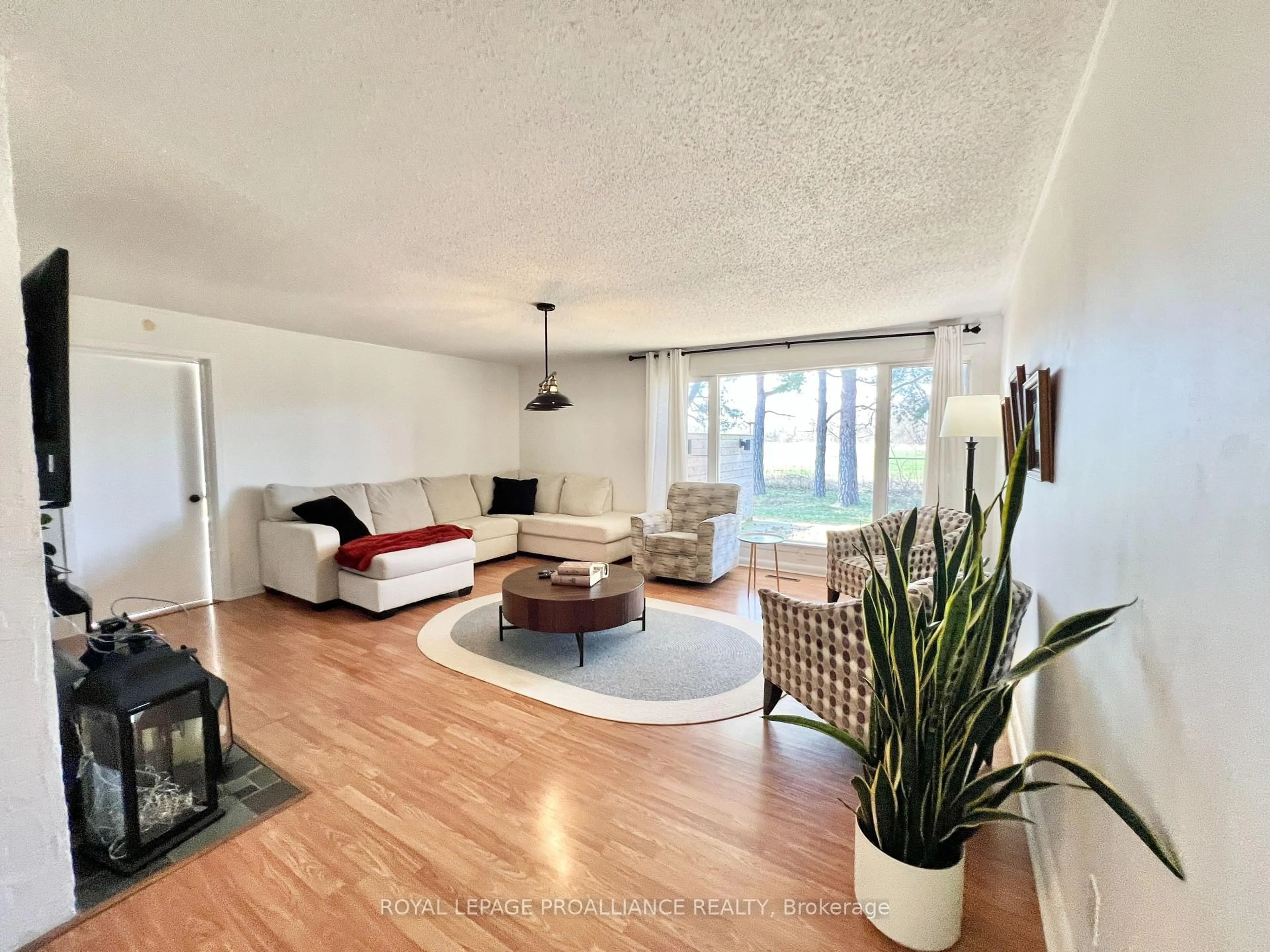 Living room with furniture, wood/laminate floor for 1163 County Rd 11 N/A, Prince Edward County Ontario K0K 2T0