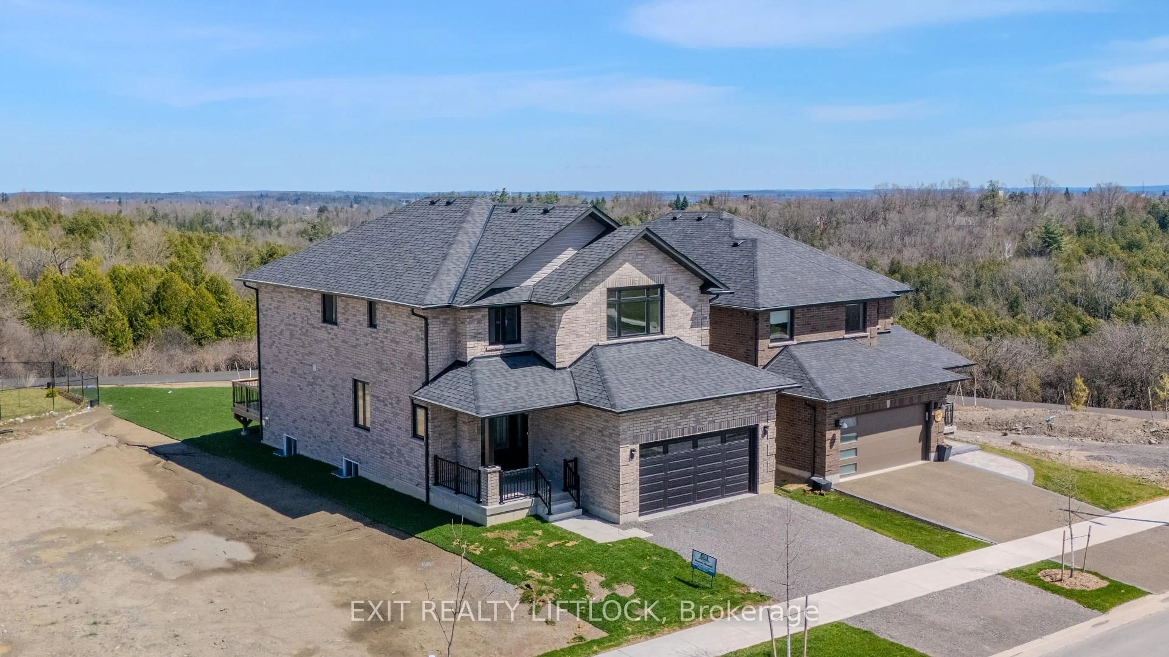 A pic from outside/outdoor area/front of a property/back of a property/a pic from drone, unknown for 802 Steinberg Crt, Peterborough North Ontario K9K 0H7