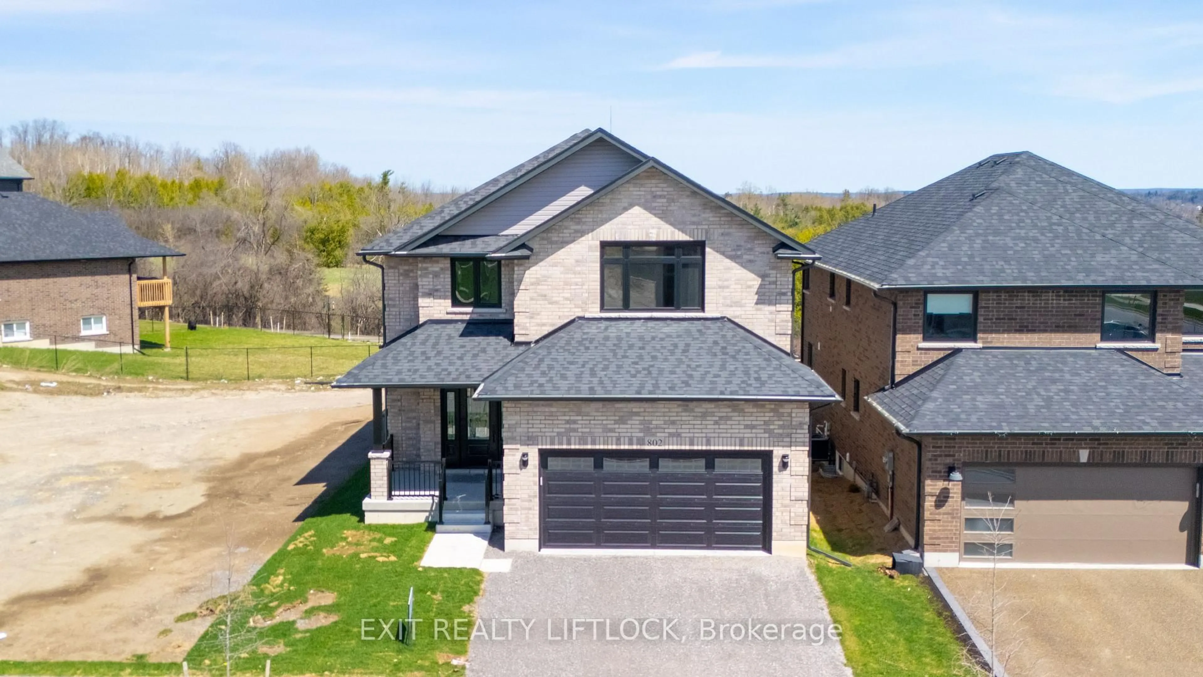 A pic from outside/outdoor area/front of a property/back of a property/a pic from drone, street for 802 Steinberg Crt, Peterborough North Ontario K9K 0H7