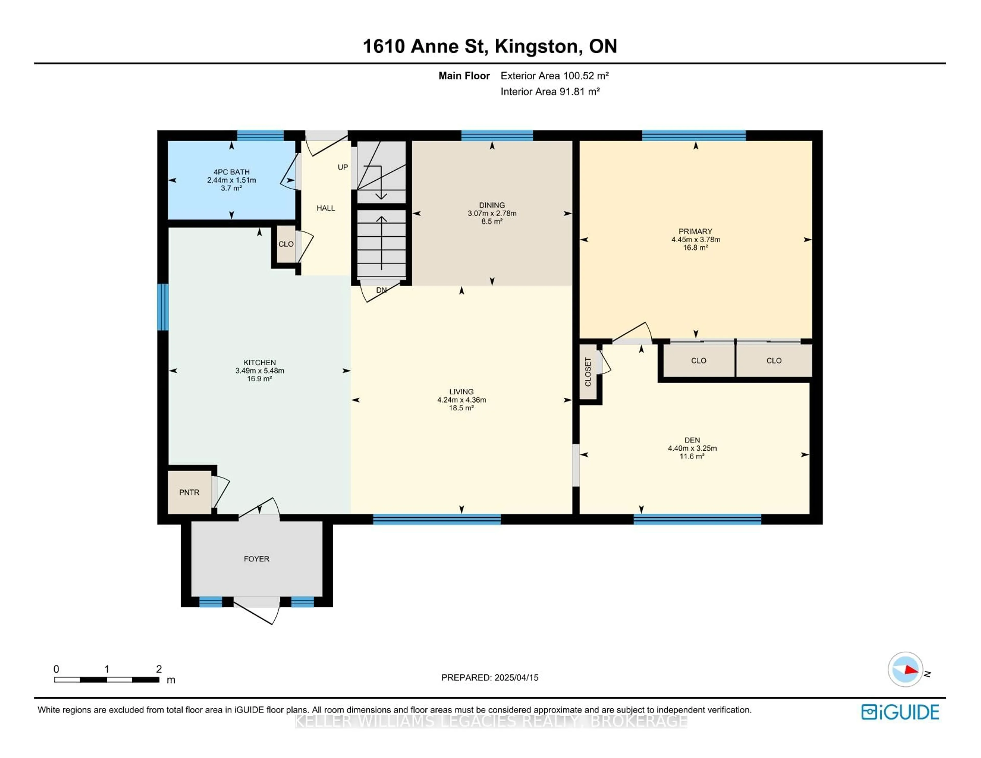Floor plan for 1610 ANNE St, Kingston Ontario K7M 5H7