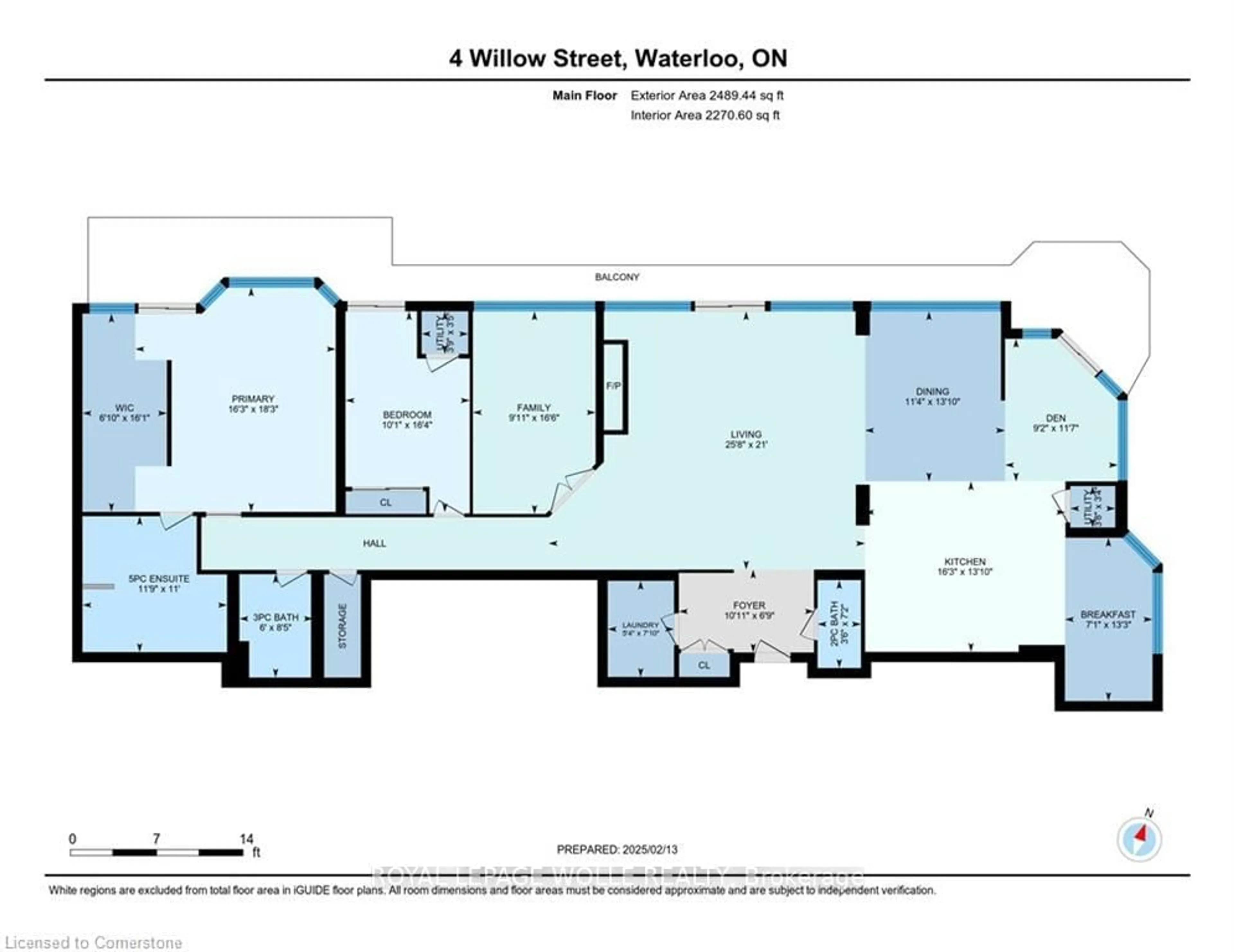 Floor plan for 4 Willow St #1601, Waterloo Ontario N2J 4S2