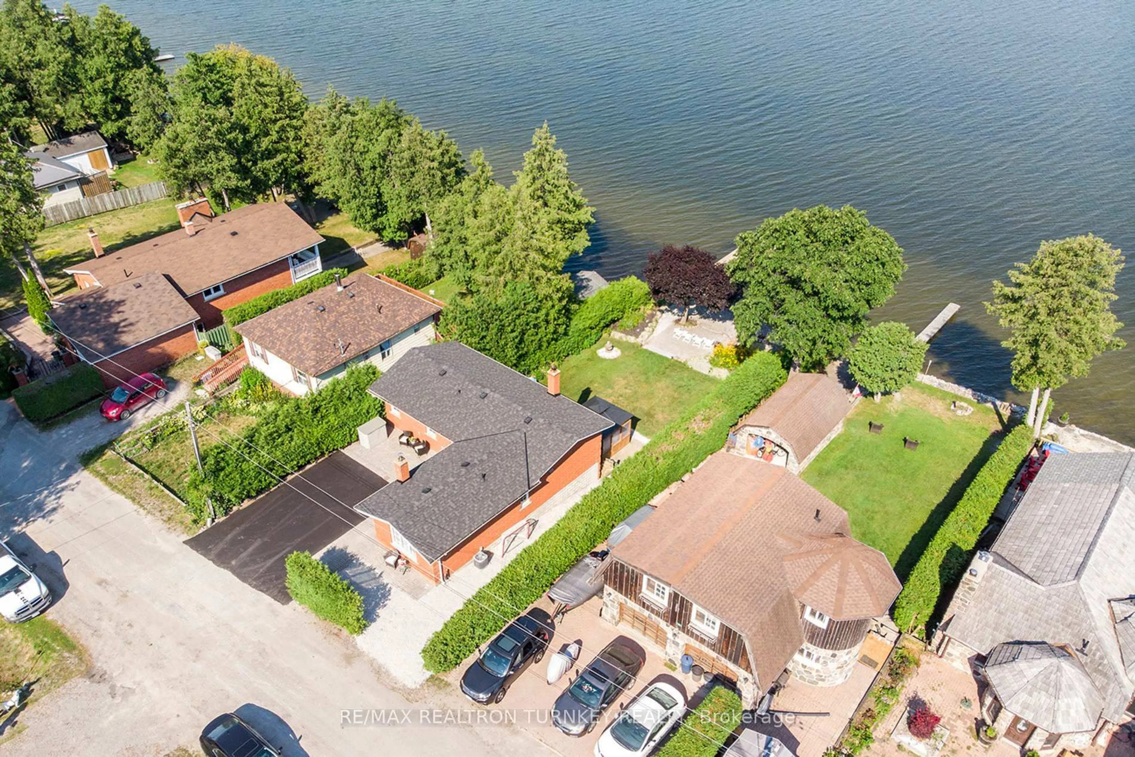 A pic from outside/outdoor area/front of a property/back of a property/a pic from drone, water/lake/river/ocean view for 17 Allen's Lane, Kawartha Lakes Ontario K0M 2C0