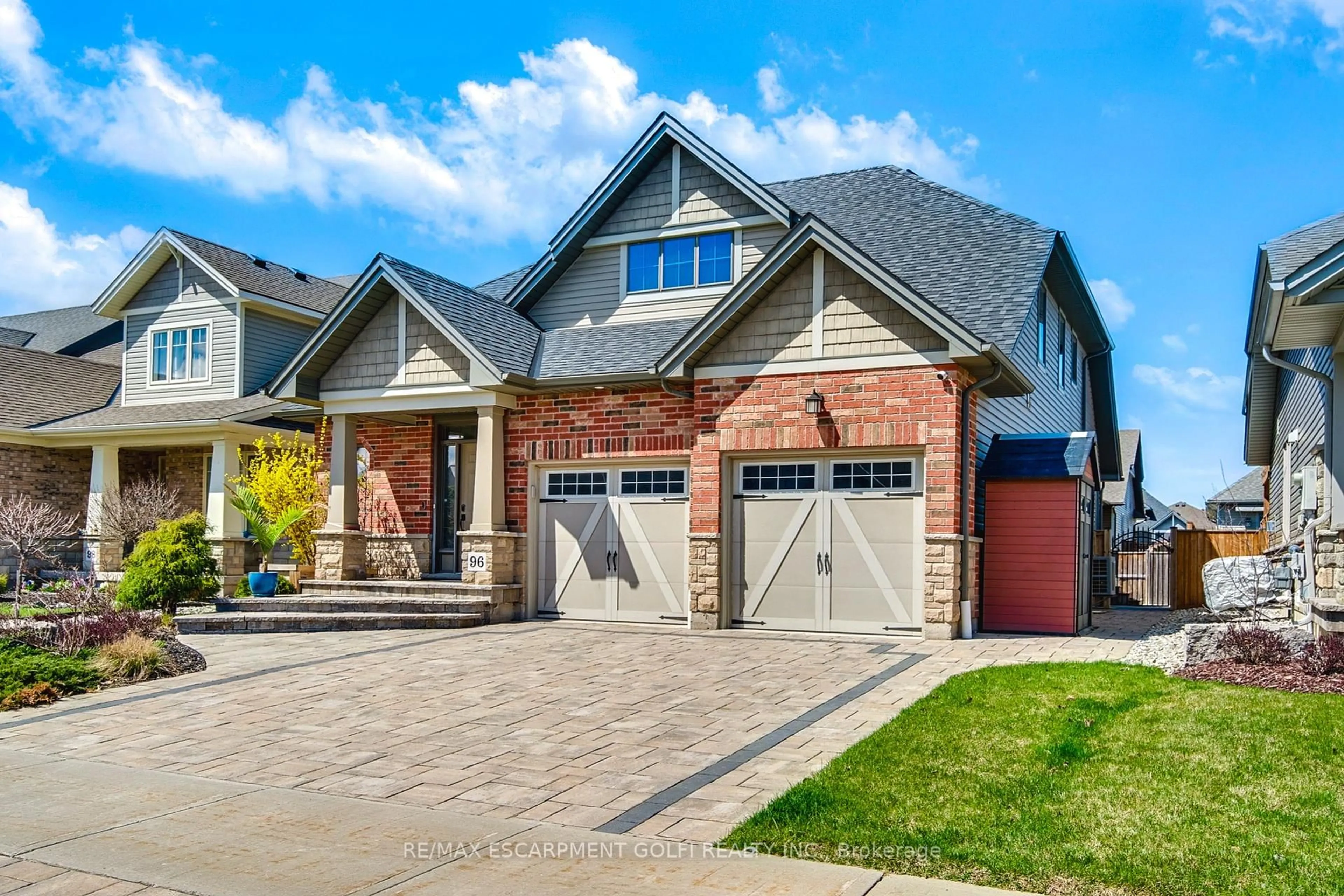 Home with brick exterior material, street for 96 Anastasia Blvd, West Lincoln Ontario L0R 2A0