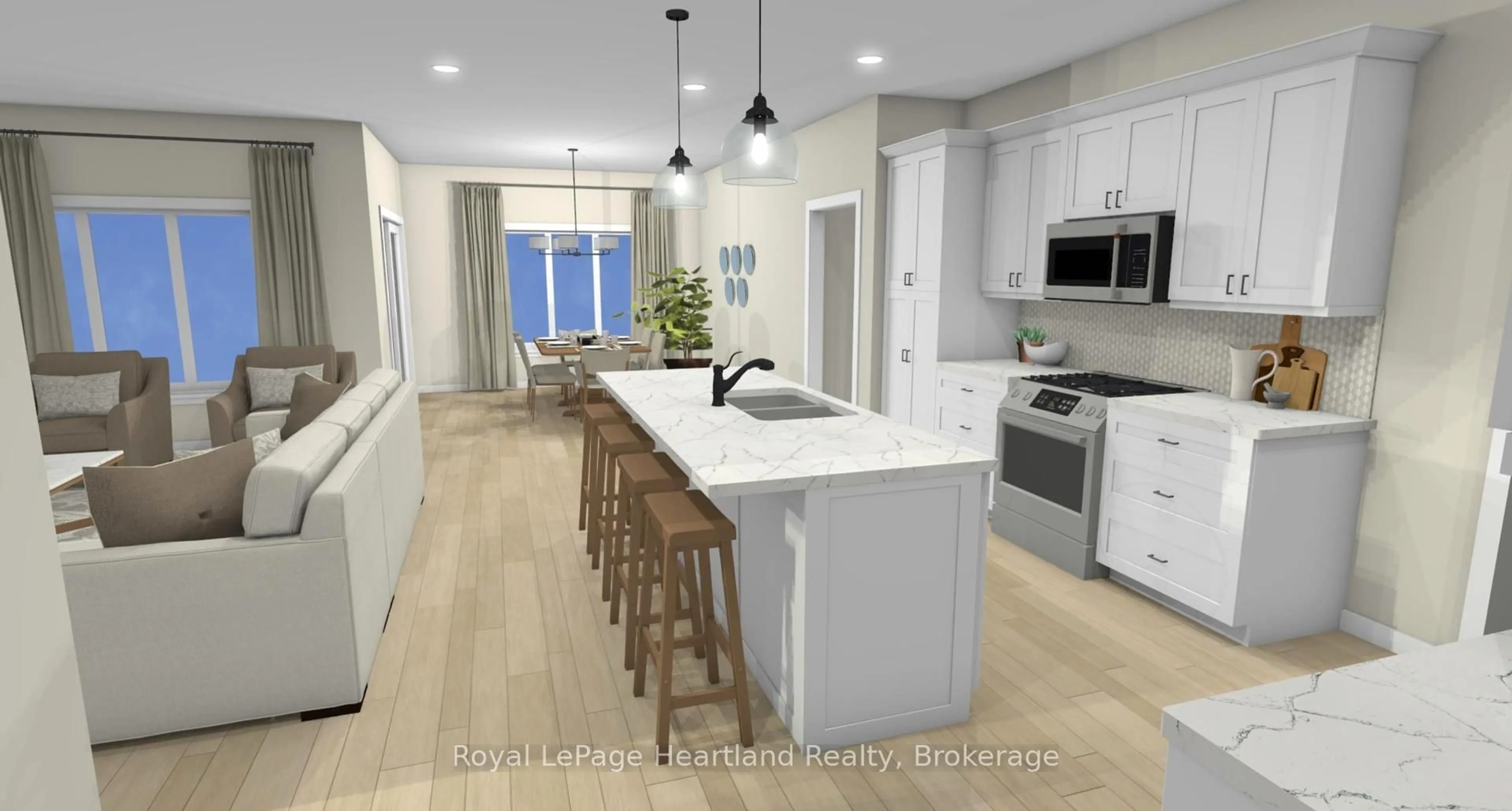 Open concept kitchen, ceramic/tile floor for 475 Woodridge Dr, Goderich Ontario N7A 0C7