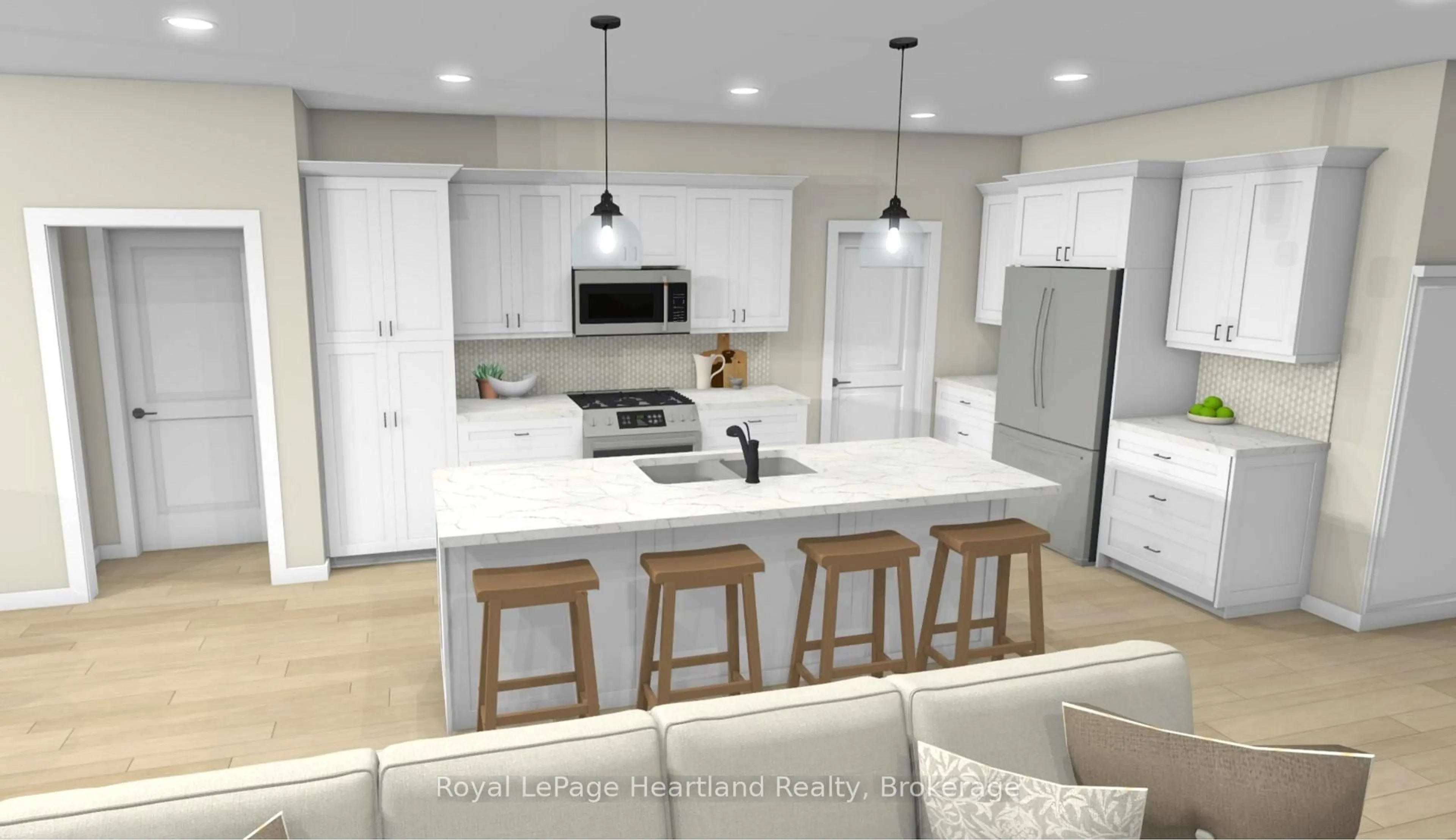 Open concept kitchen, ceramic/tile floor for 475 Woodridge Dr, Goderich Ontario N7A 0C7