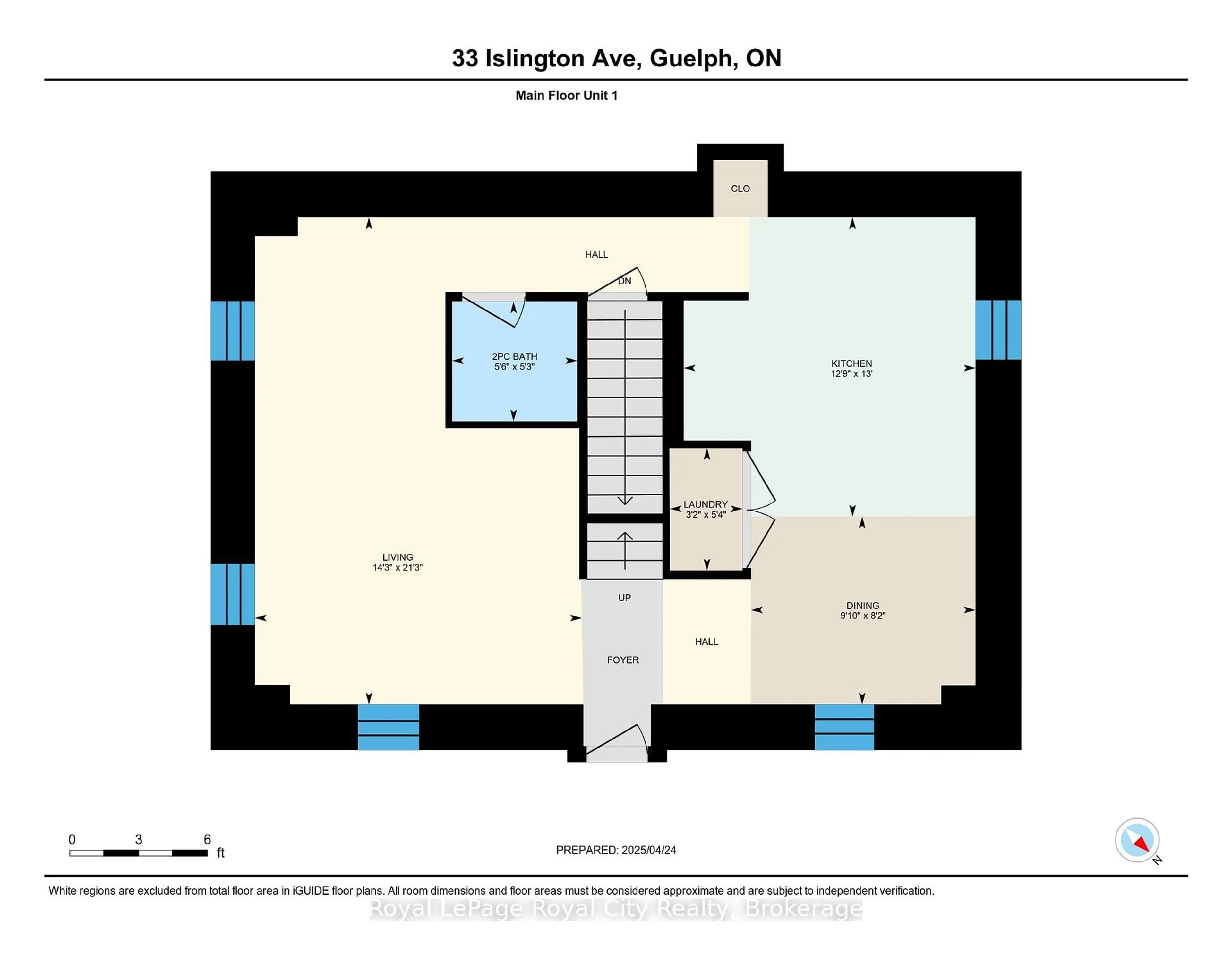 Floor plan for 33 Islington Ave, Guelph Ontario N1E 1B2