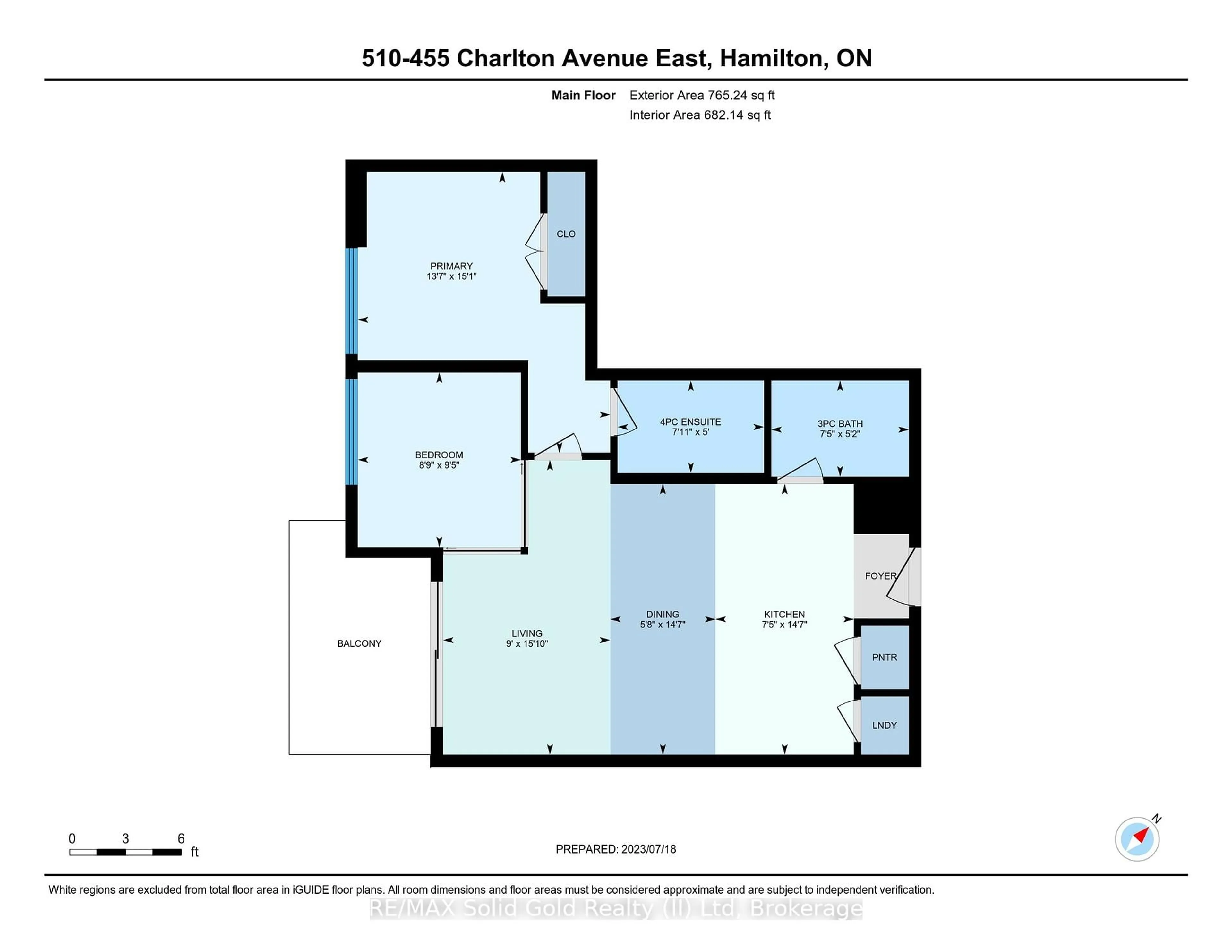 Floor plan for 455 Charlton Ave #510, Hamilton Ontario L8N 0B2
