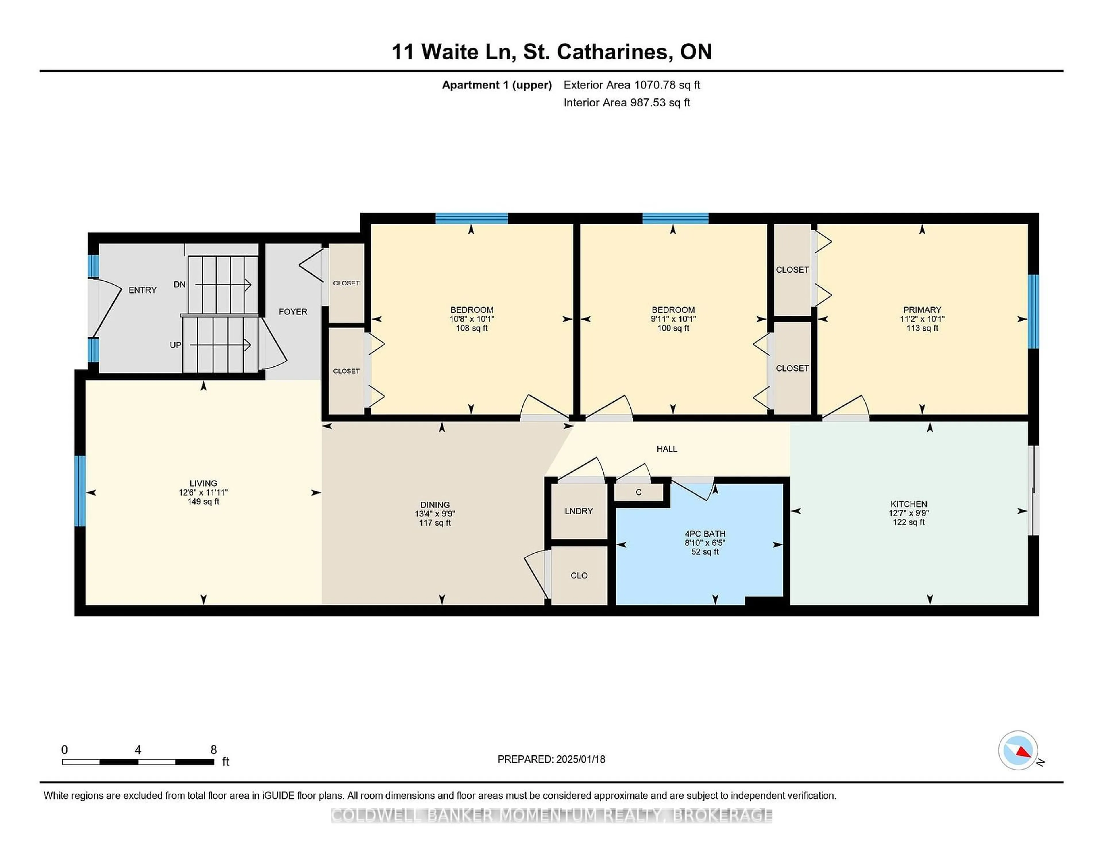 Floor plan for 11 Waite Lane, St. Catharines Ontario L2P 3Y7