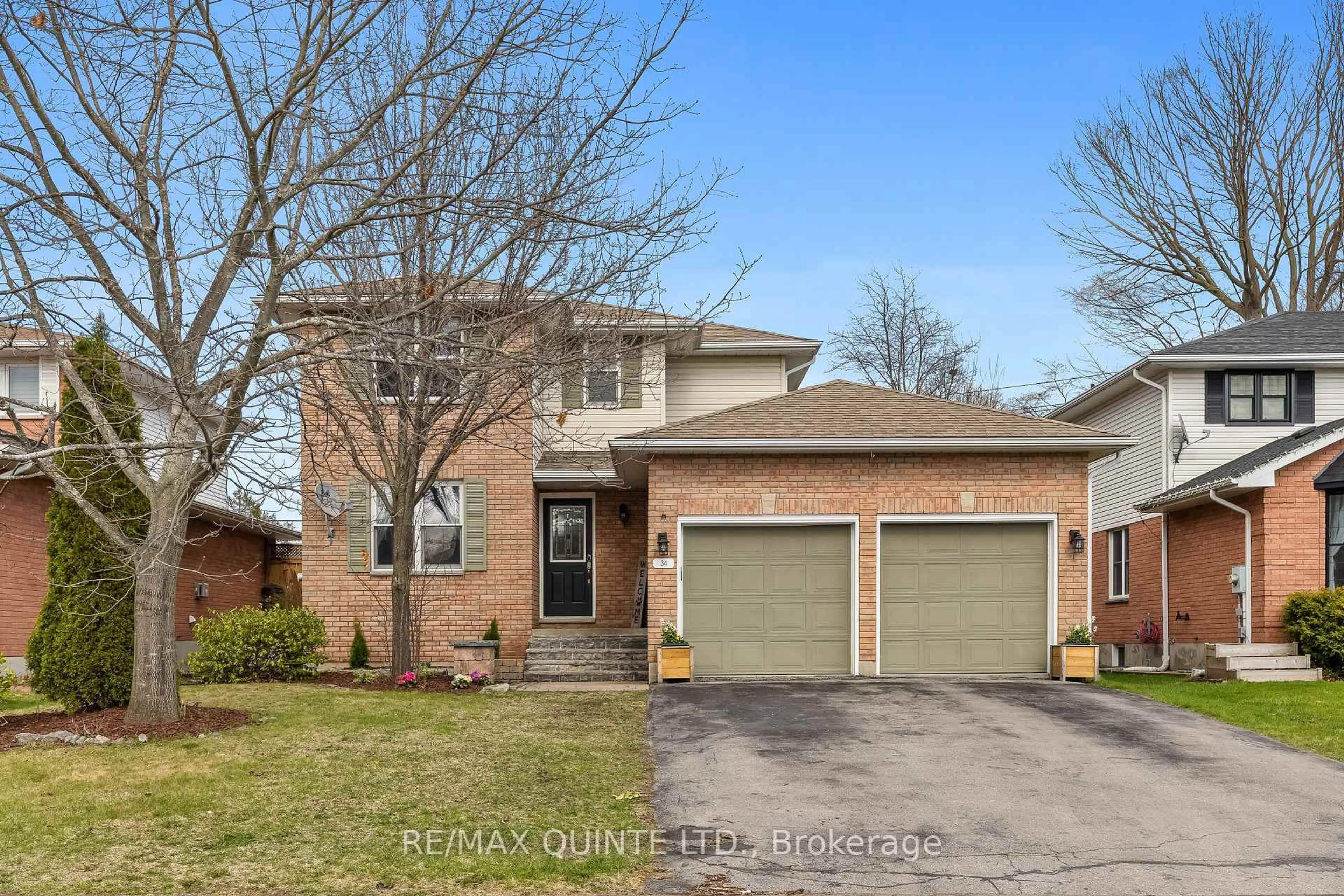 Home with brick exterior material, street for 34 Forchuk Cres, Quinte West Ontario K8V 3S4