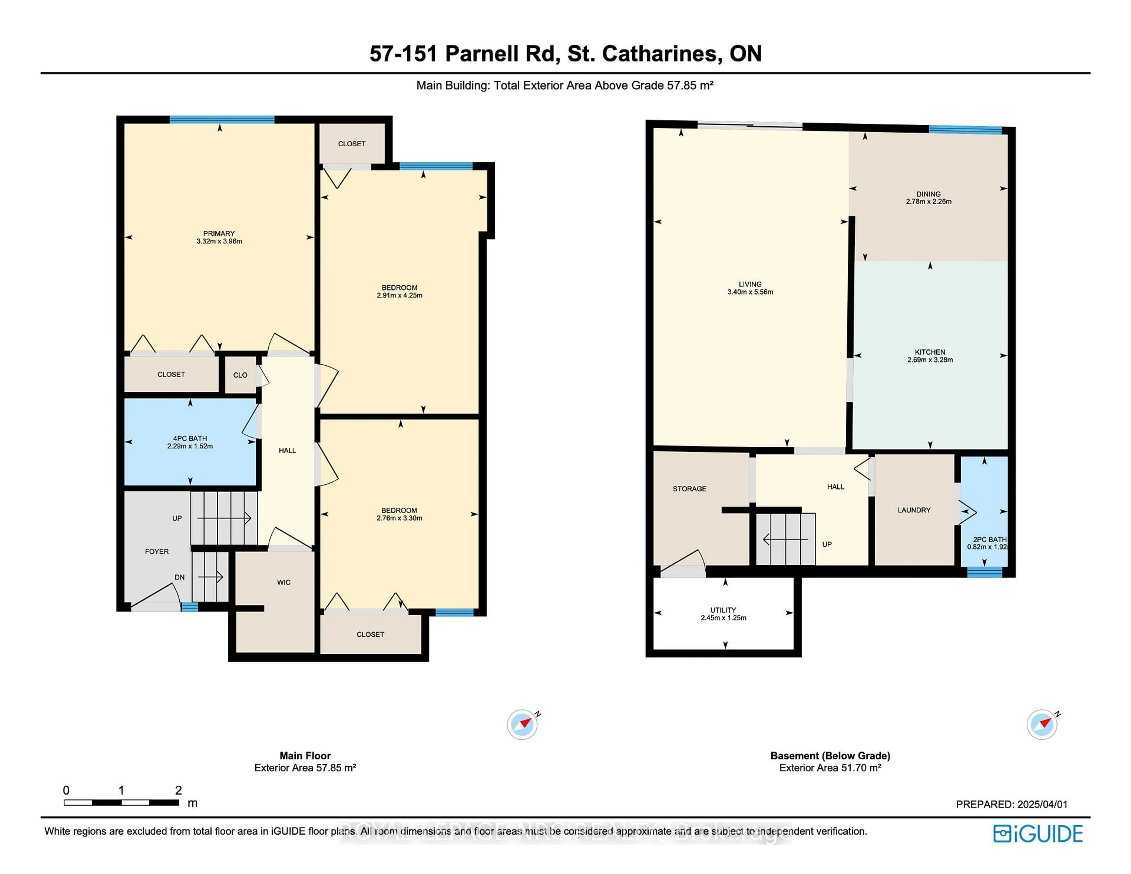 Floor plan for 151 Parnell Rd #57, St. Catharines Ontario L2M 3S4