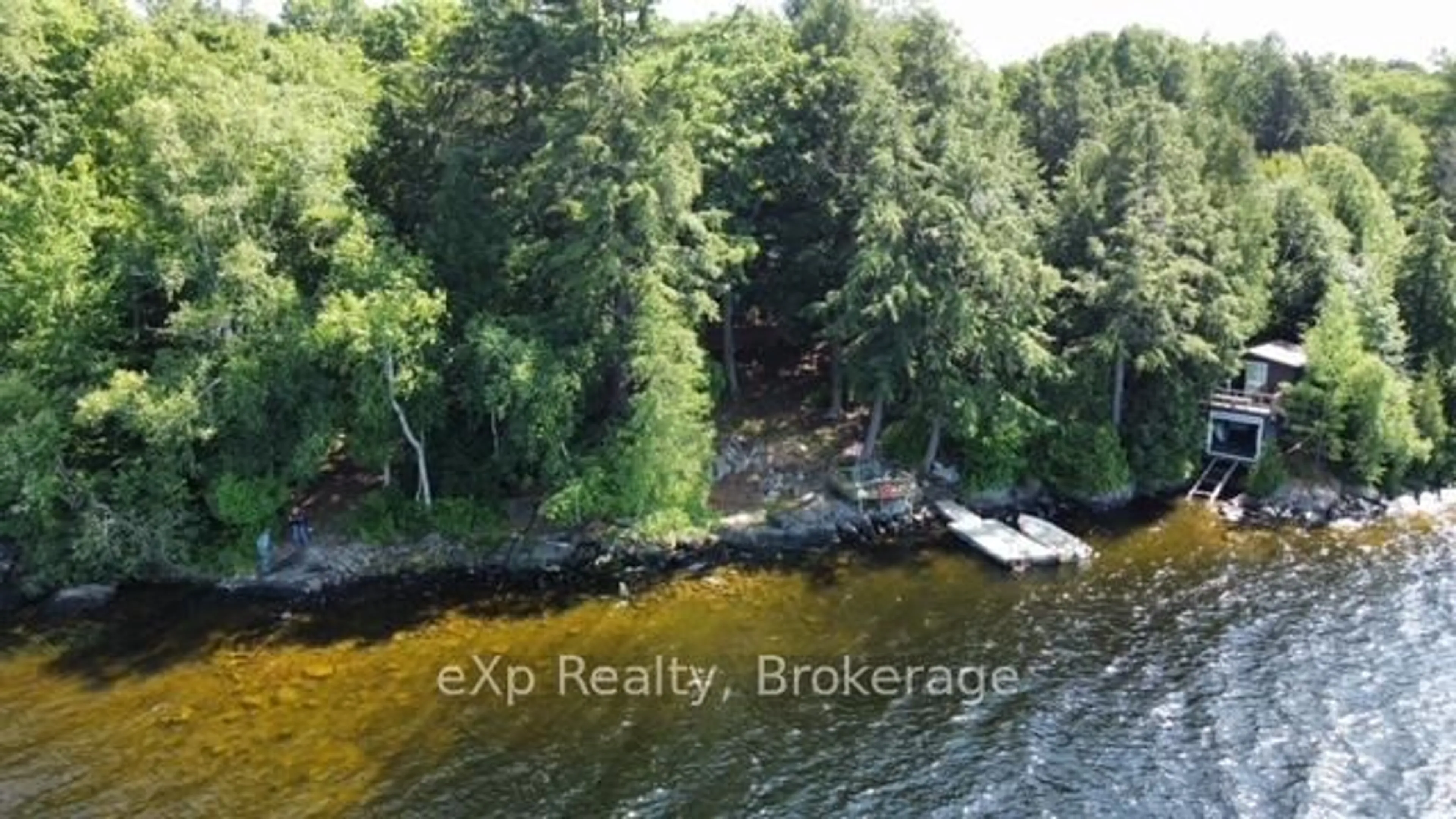 A pic from outside/outdoor area/front of a property/back of a property/a pic from drone, water/lake/river/ocean view for 180 CARIBOU Lane, Parry Sound Remote Area Ontario P0H 1S0