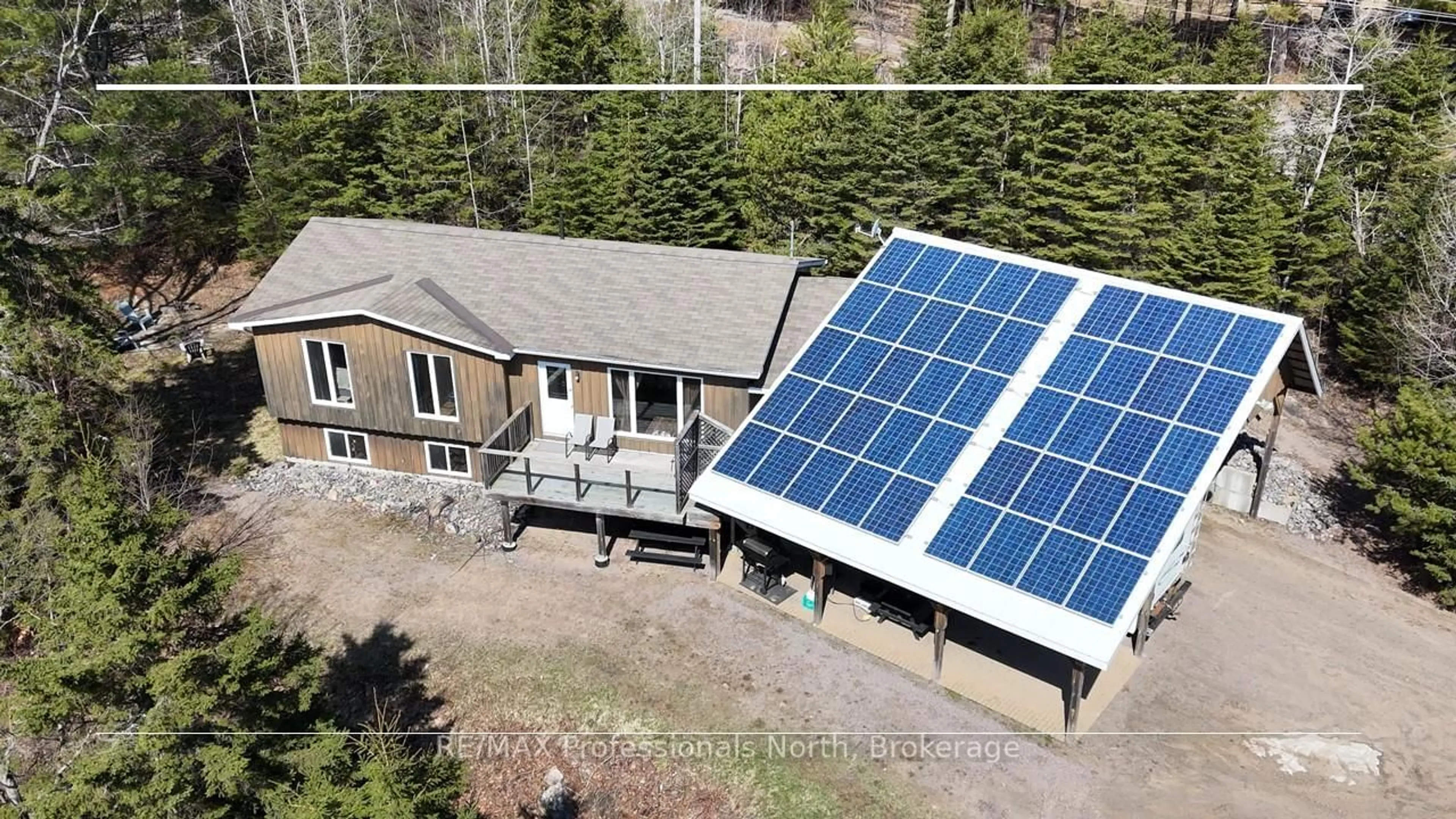 A pic from outside/outdoor area/front of a property/back of a property/a pic from drone, building for 10916 Highway 503 Highway, Highlands East Ontario K0M 1R0