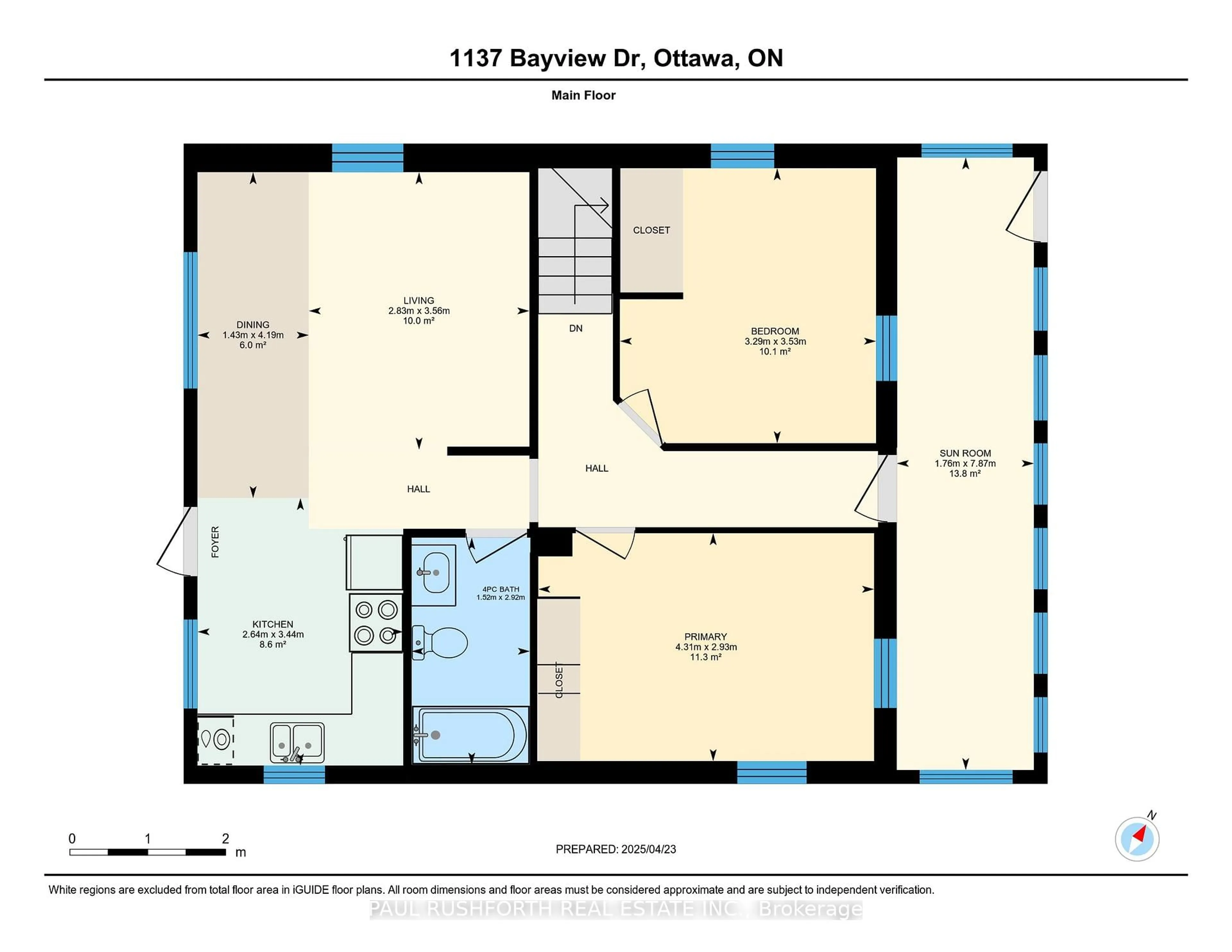 Floor plan for 1137 Bayview Dr, Ottawa Ontario K0A 3M0