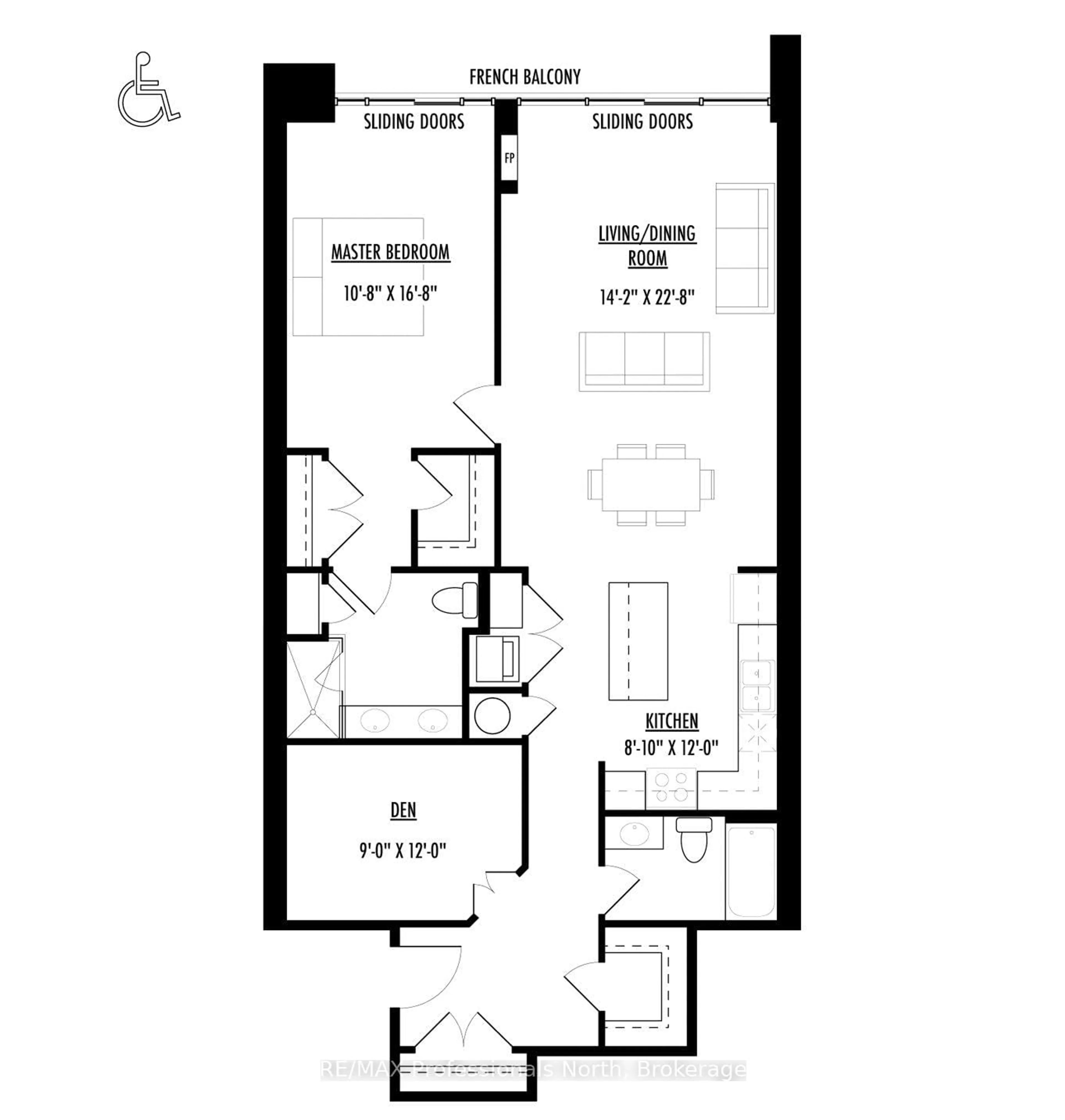 Floor plan for 32 BRUNEL Rd #204, Huntsville Ontario P1H 1P5