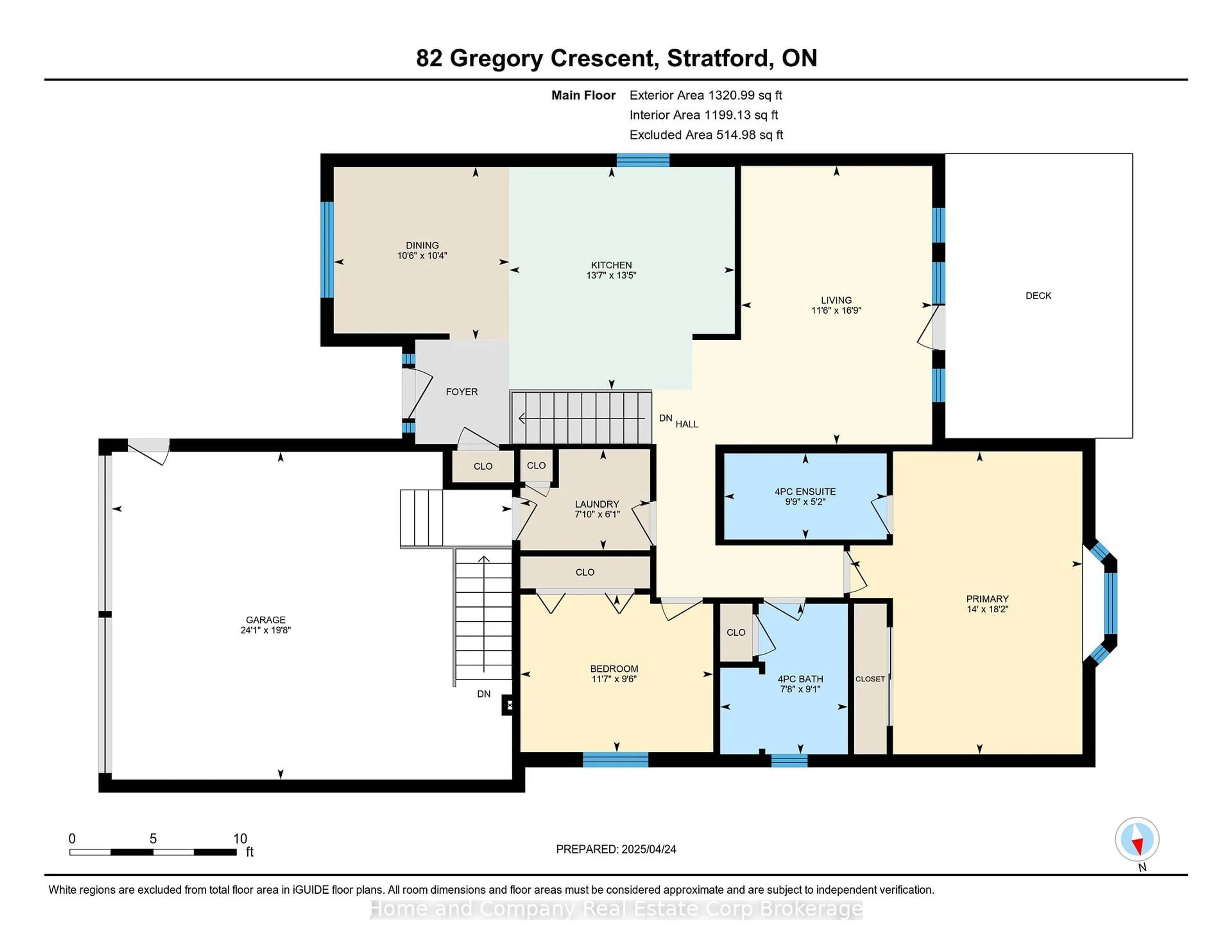 Floor plan for 82 Gregory Cres, Stratford Ontario N5A 8A6