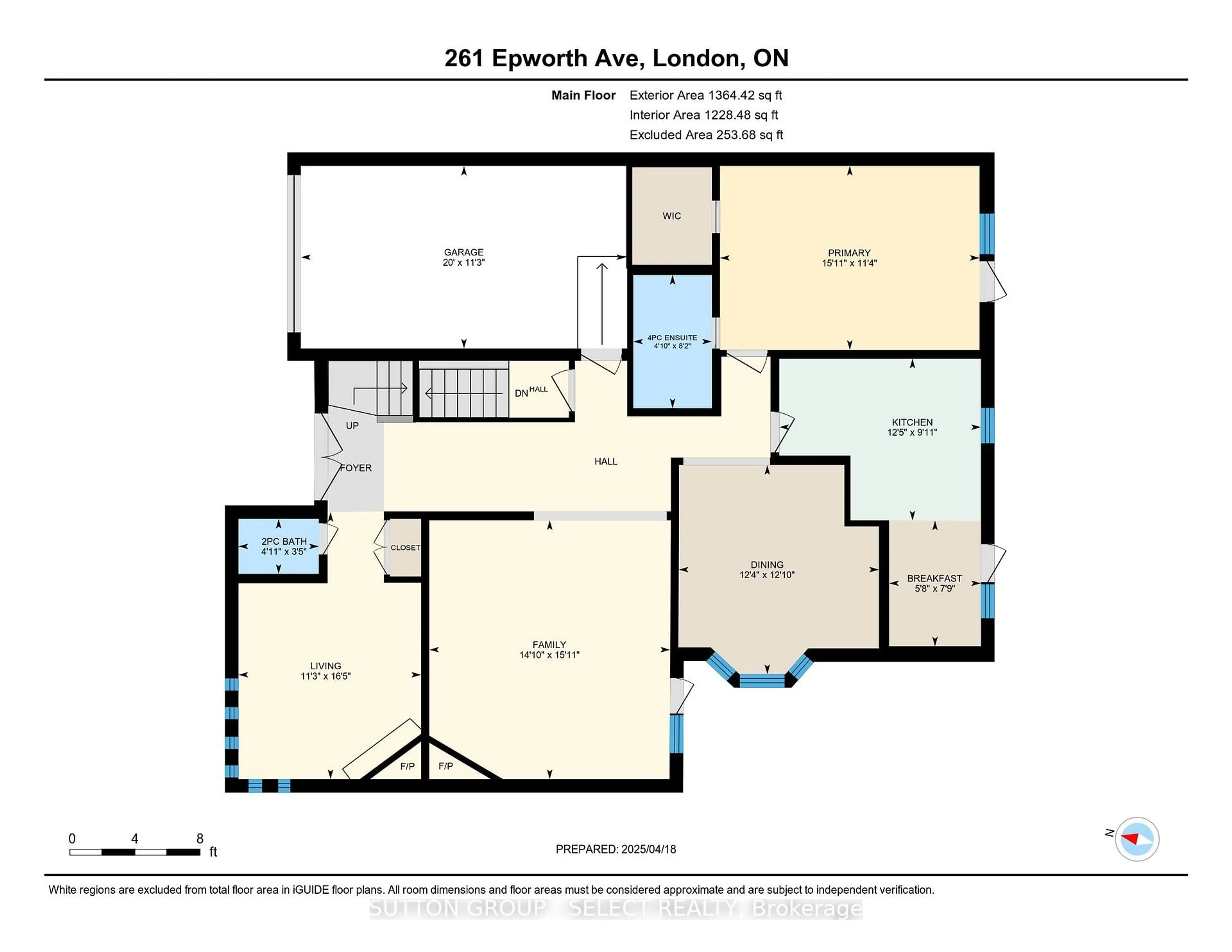 Floor plan for 261 Epworth Ave, London East Ontario N6A 2M2