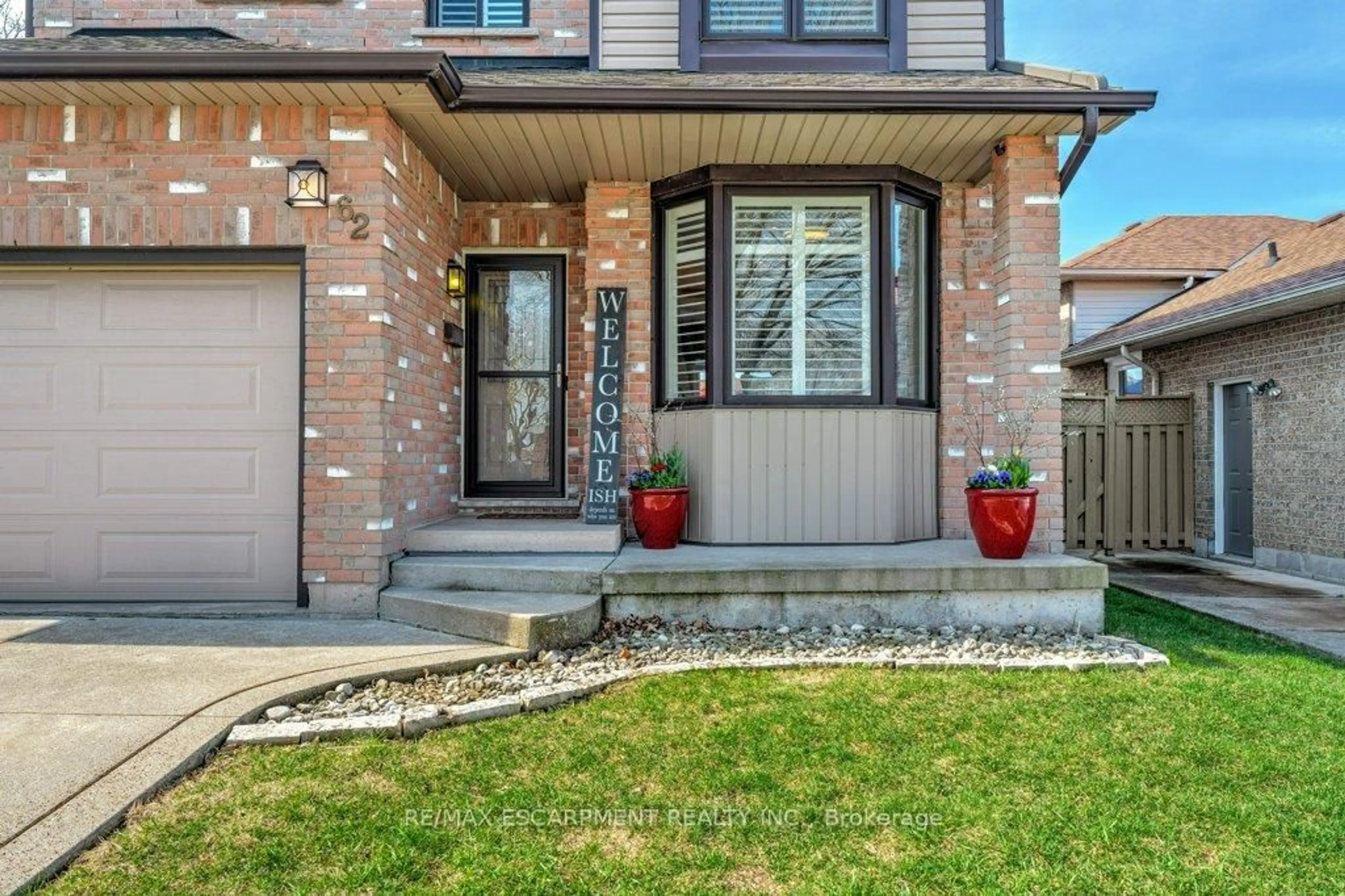Home with brick exterior material, street for 62 Corinaldo Dr, Hamilton Ontario L8W 3V7