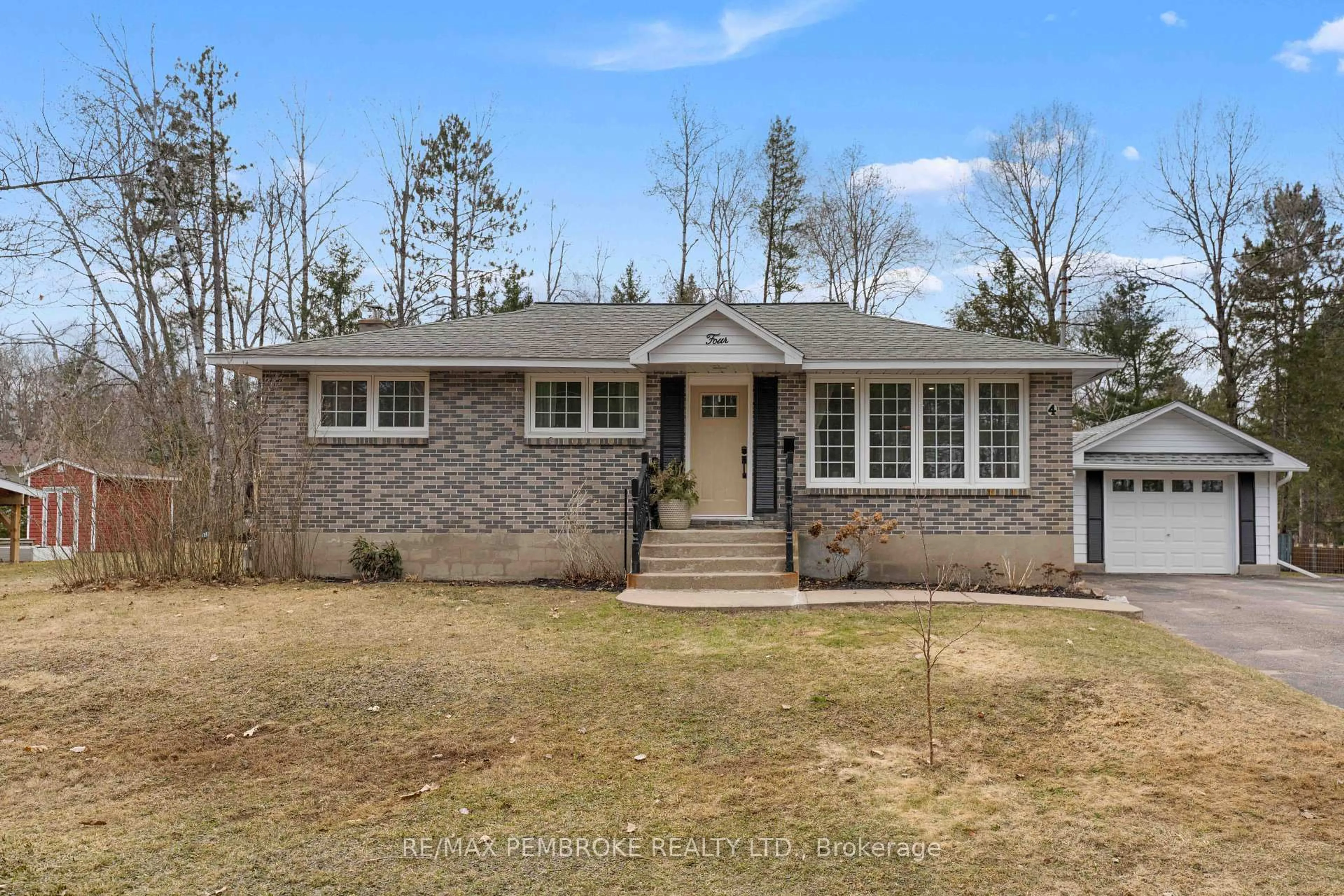 Home with brick exterior material, street for 4 Labine Cres, Petawawa Ontario K8H 2H9