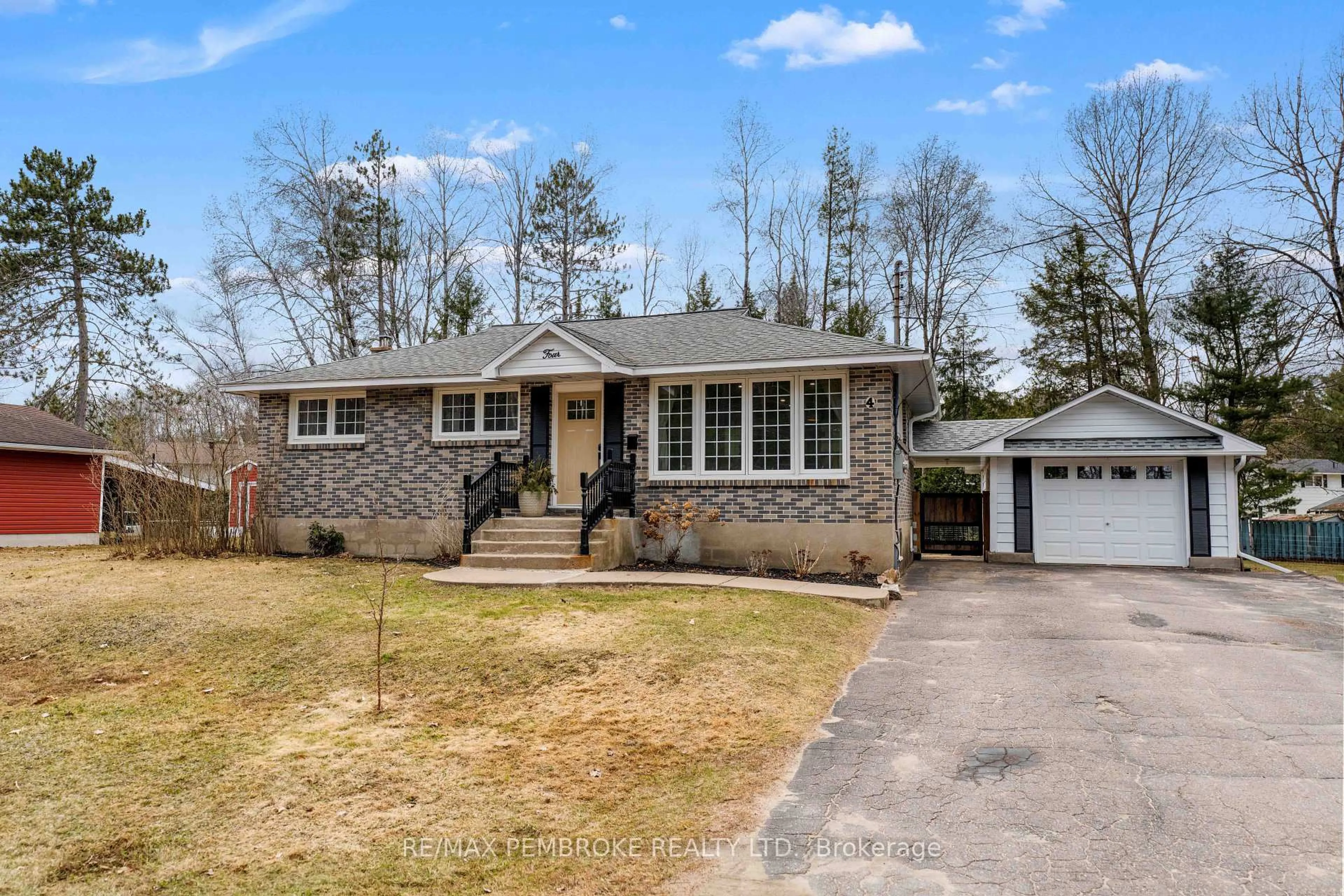 Home with brick exterior material, street for 4 Labine Cres, Petawawa Ontario K8H 2H9