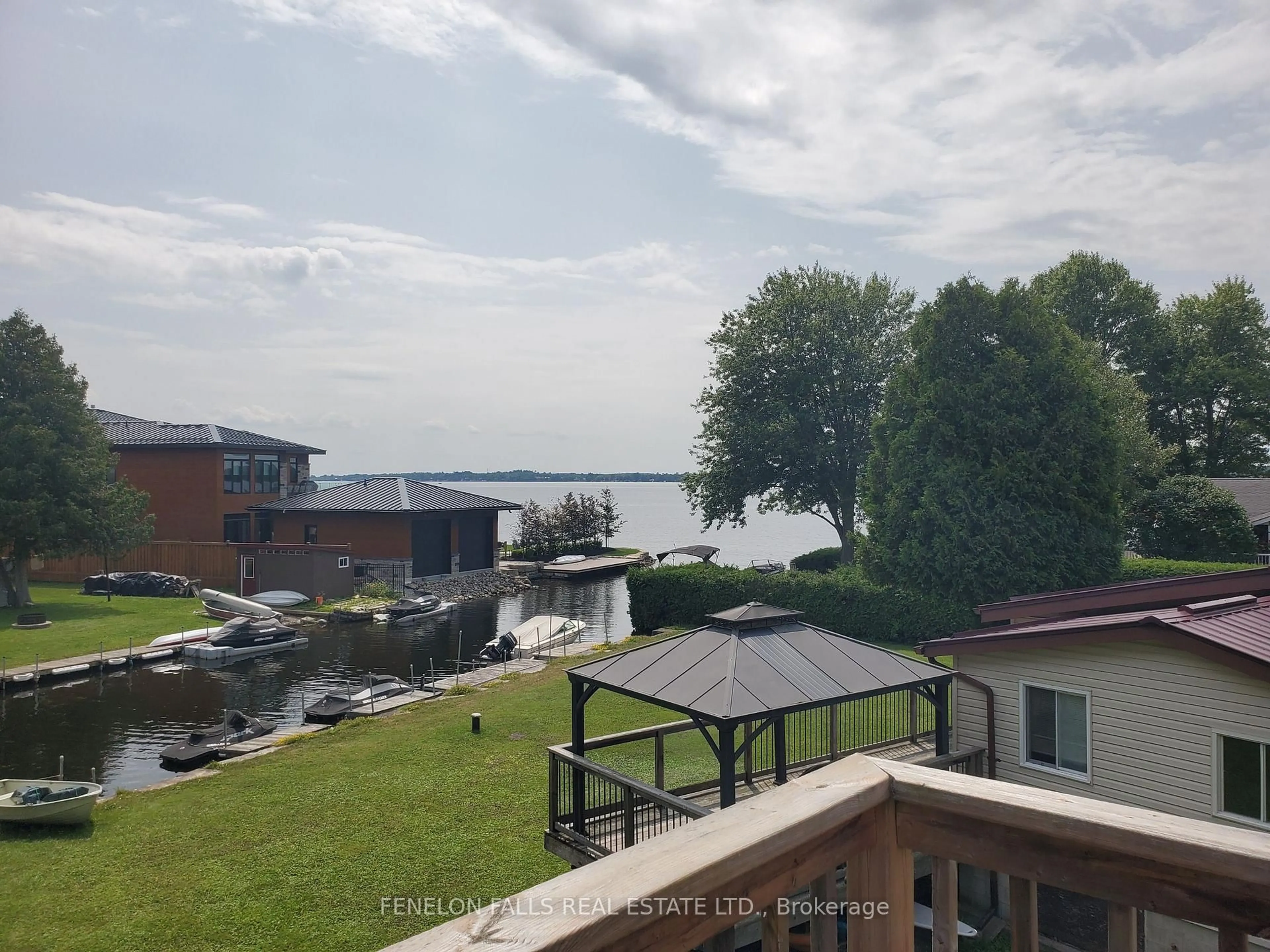 A pic from outside/outdoor area/front of a property/back of a property/a pic from drone, water/lake/river/ocean view for 9 Gold St, Kawartha Lakes Ontario K0M 1N0
