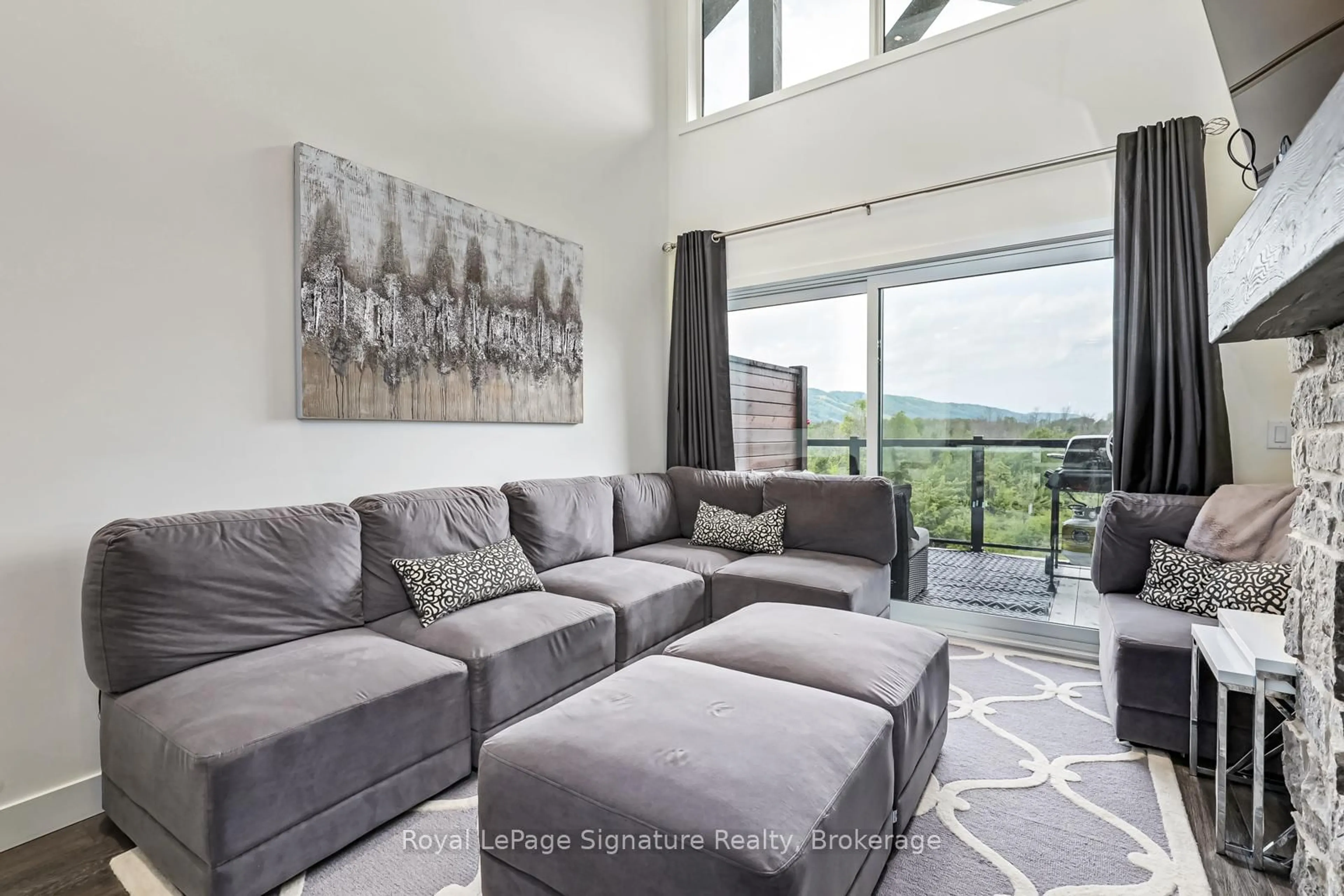 Living room with furniture, unknown for 12 Beausoleil Lane ##304, Blue Mountains Ontario L9Y 2X5