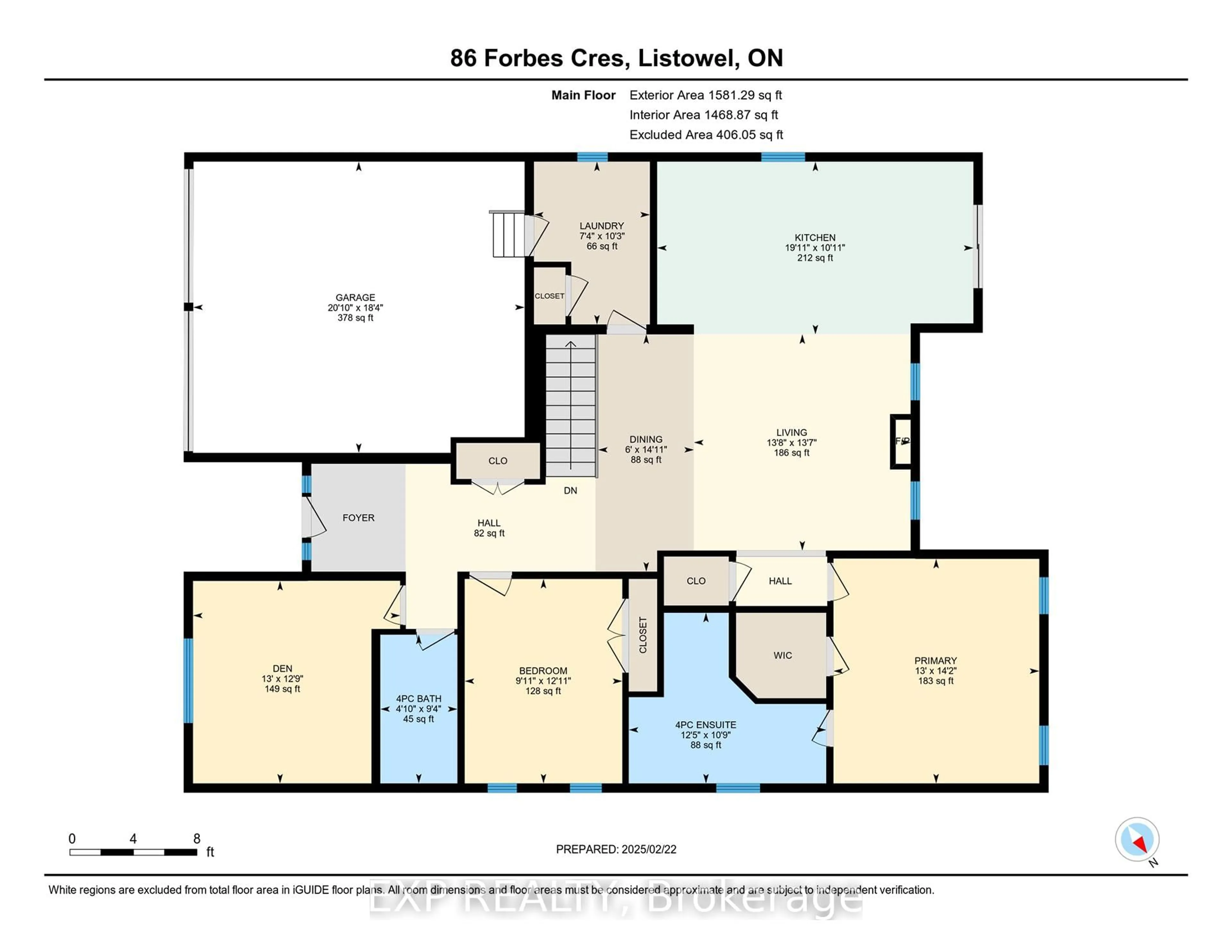 Floor plan for 86 Forbes Cres, North Perth Ontario N4W 0B8